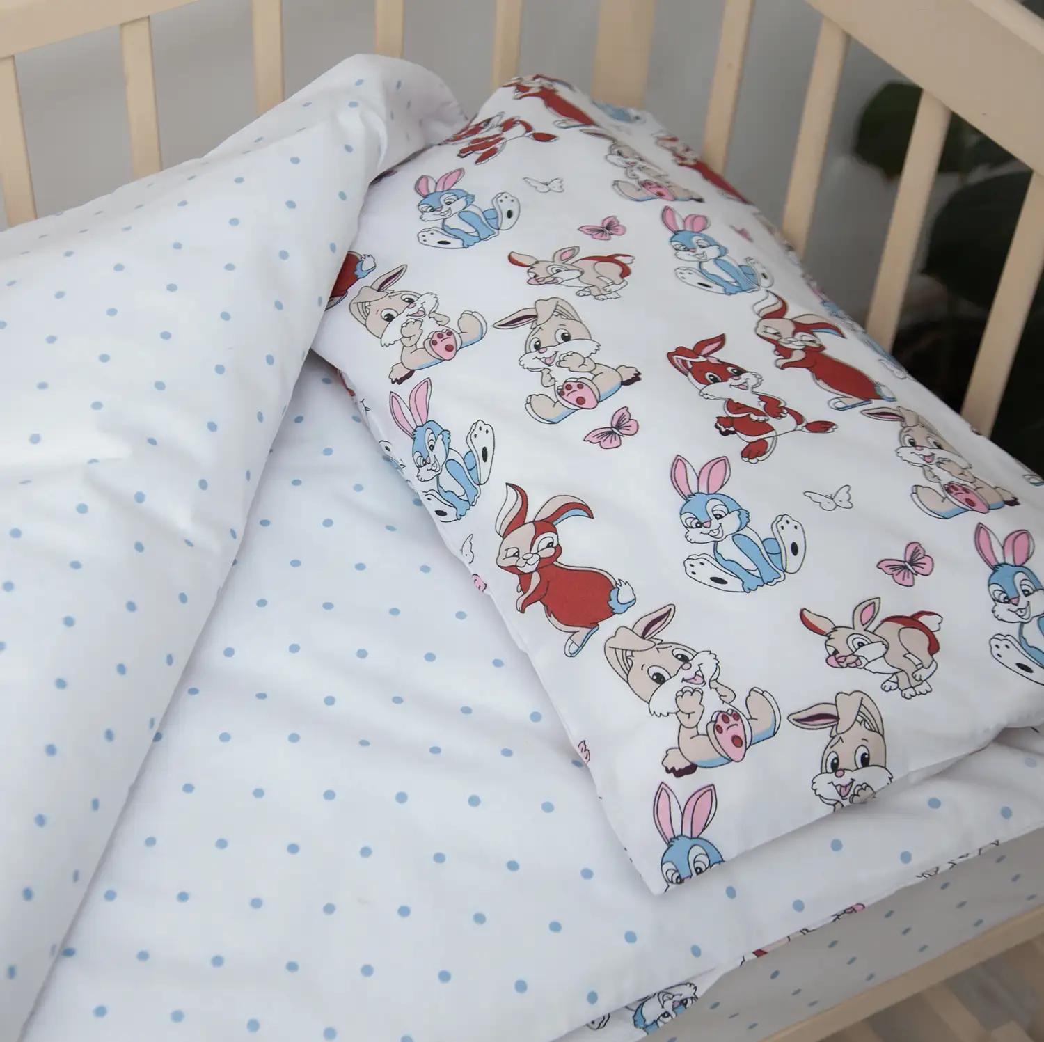 Постільна білизна "ТЕПІК" 1-3 роки Милі зайченятка, дитяча - Фото 5