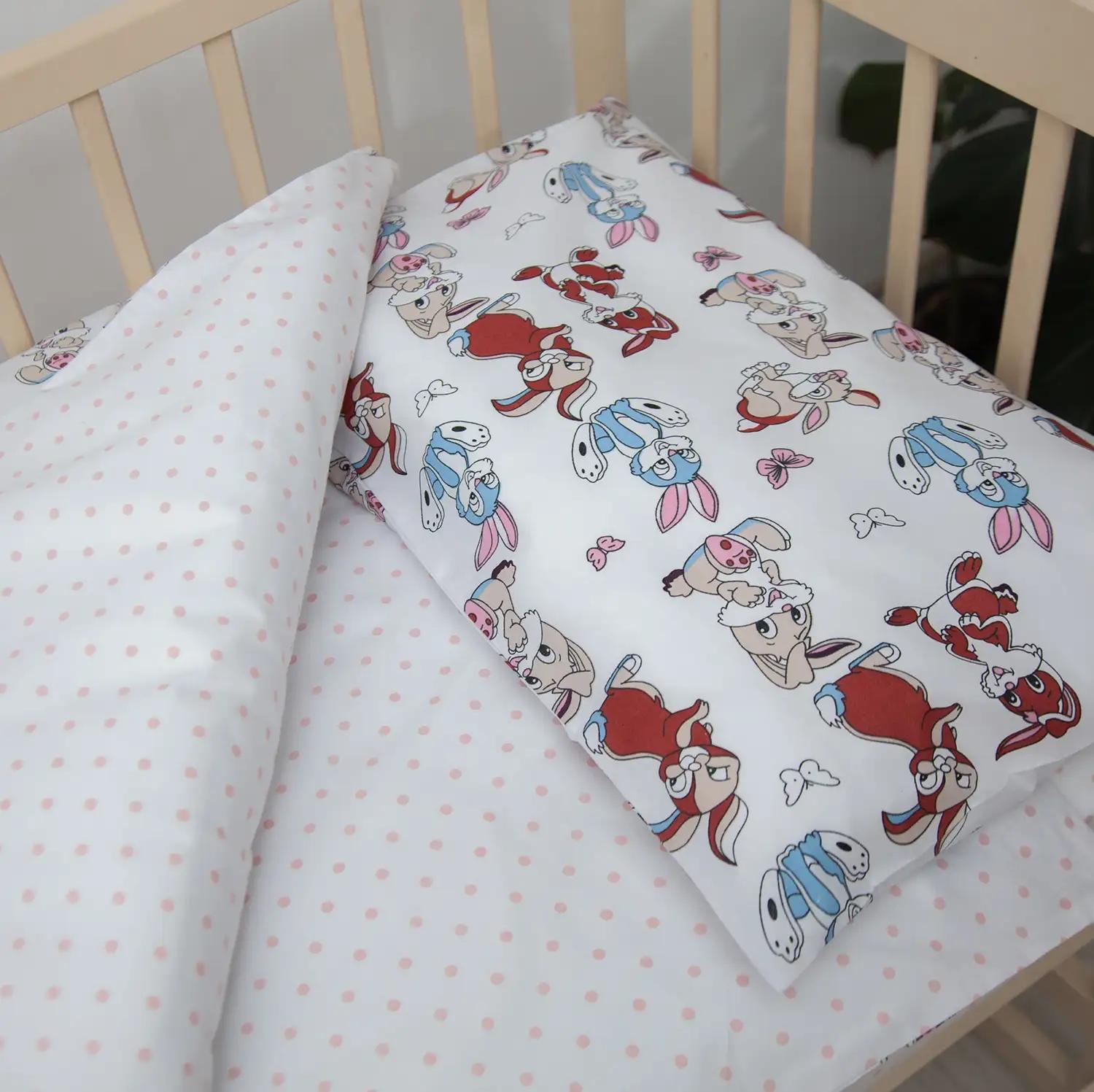 Постільна білизна "ТЕПІК" 1-3 роки Милі зайченятка (рожевий), дитяча - Фото 6