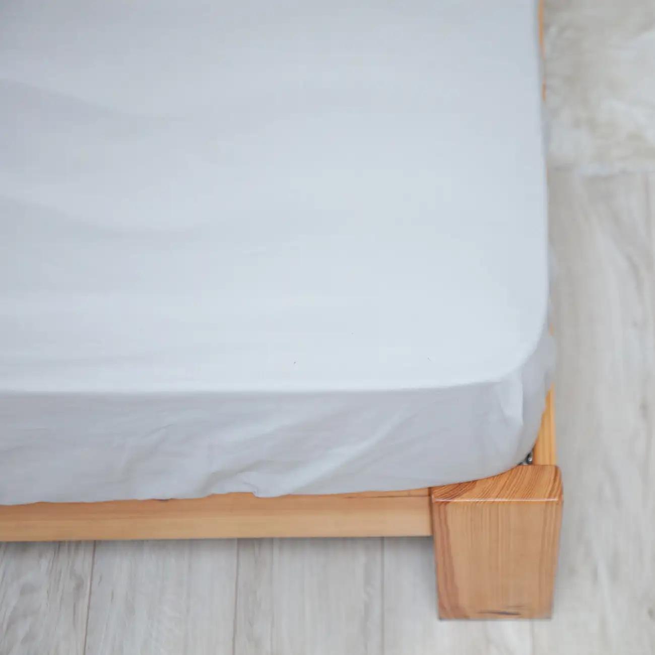 Простирадло "НАТХНЕННЯ" з резинкою Світло-сіре, 120x200 - Фото 3