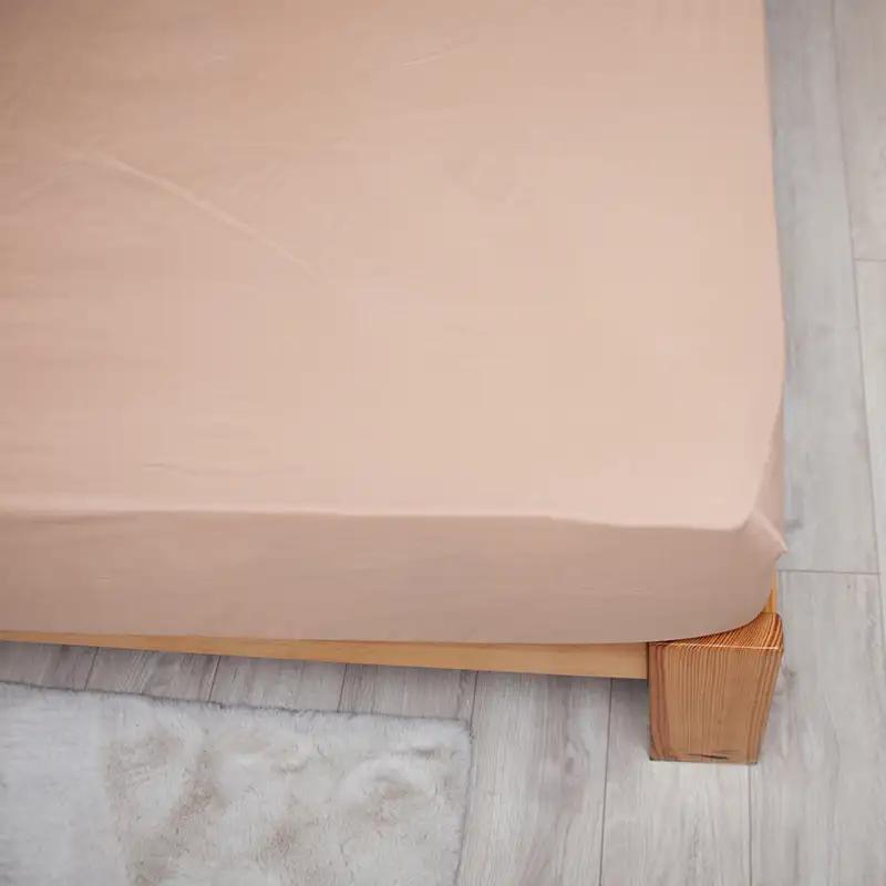 Sheet “NATHNENNYA” with an elastic band Coffe, 180x200 - Photo 3