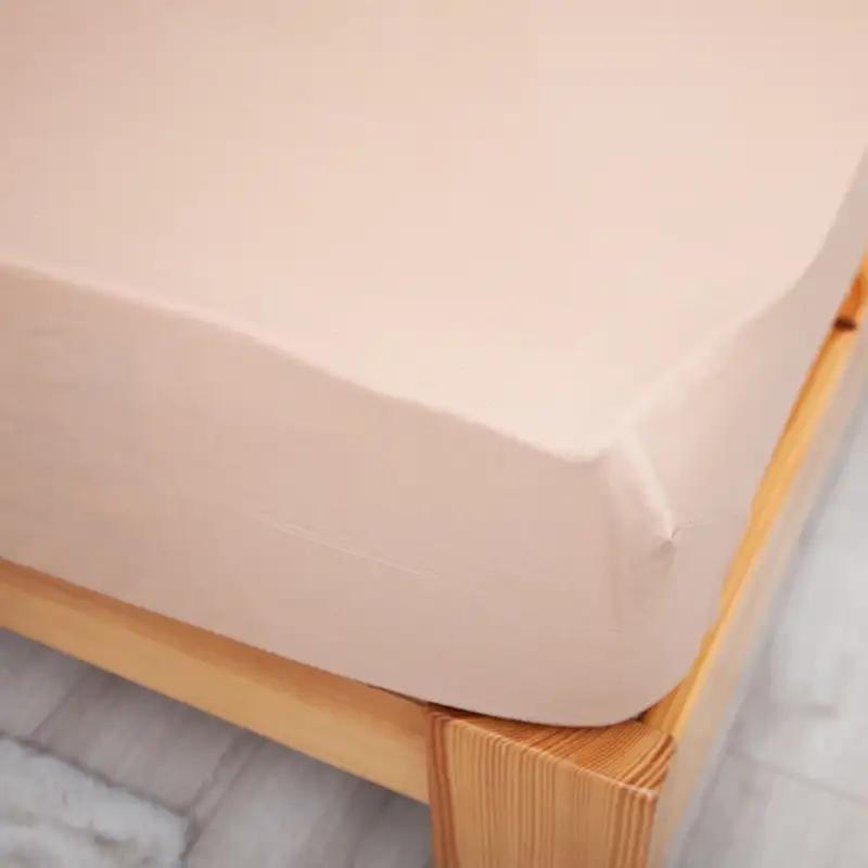 Sheet “NATHNENNYA” with an elastic band Coffe, 180x200 - Photo 4