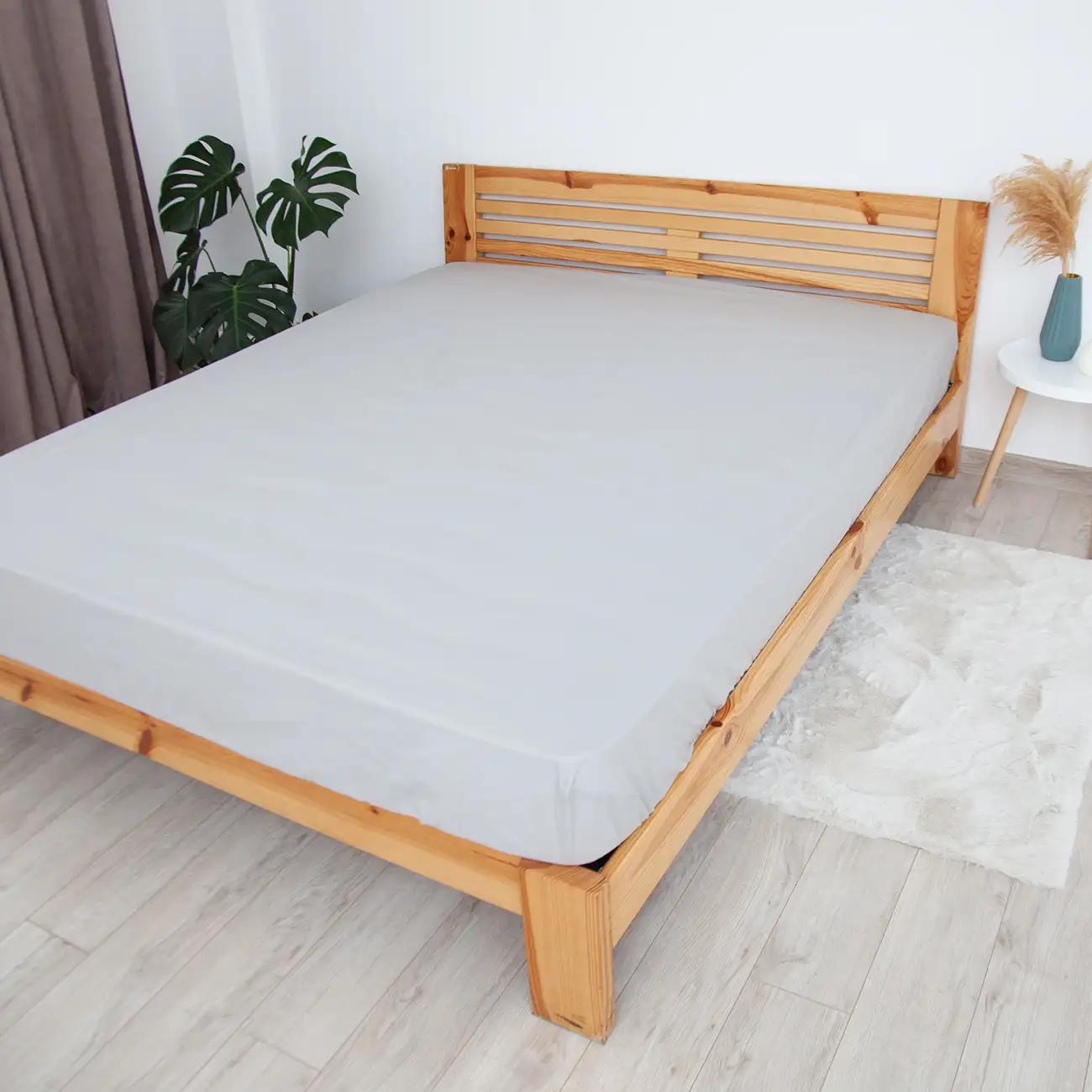 Простынь "НАТХНЕННЯ" Светло-серая, 215x240 - Фото 2