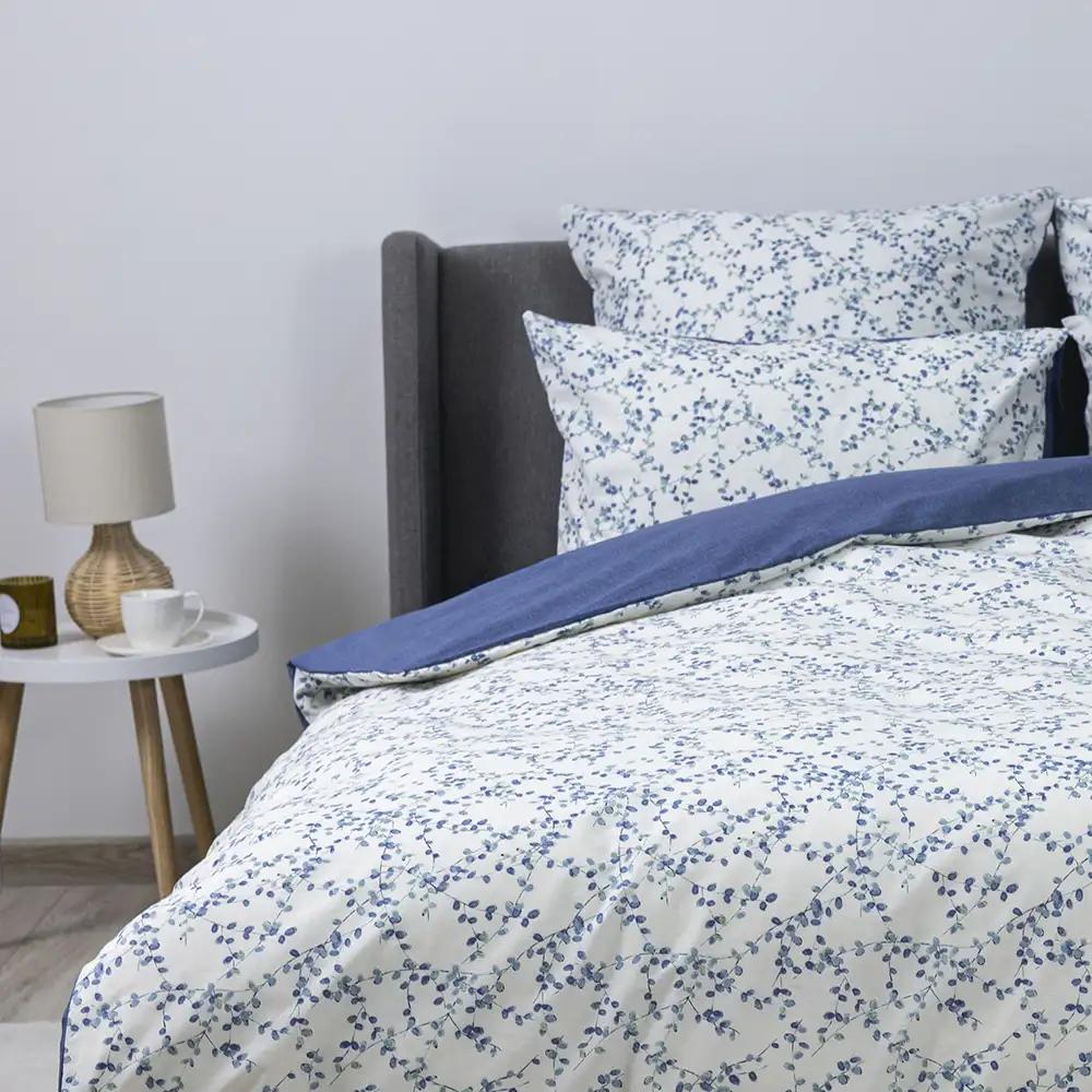 Постельное белье ТЕП "Happy Sleep" Blue Violet, 50x70, полуторное - Фото 4