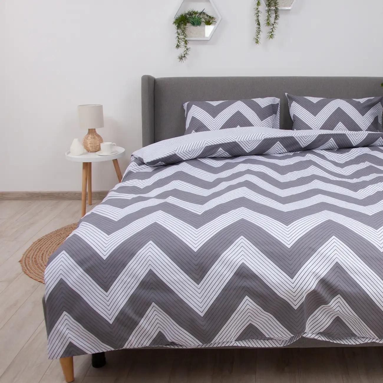 Bed Linen Set TEP "Happy Sleep" Gray Peak, 50x70, euro - Photo 5