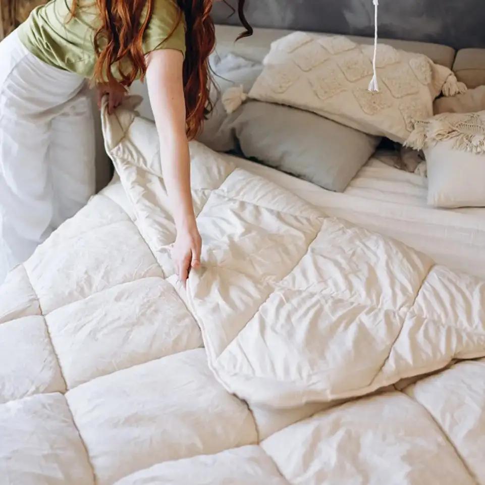 Ковдра "WASHED COTTON" Білий, 140x200 - Фото 2