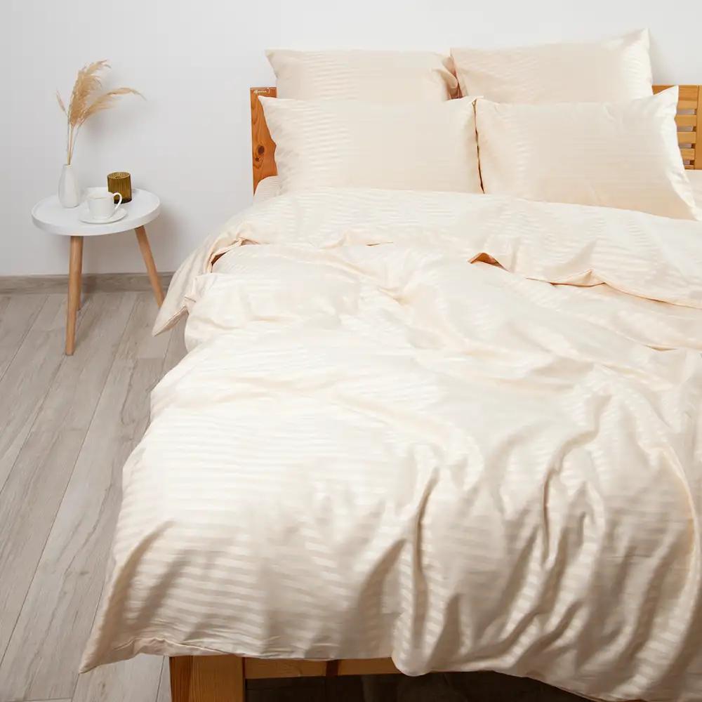 Постельное белье ТЕП "СТРАЙП САТИН" Champagne, евро - Фото 3