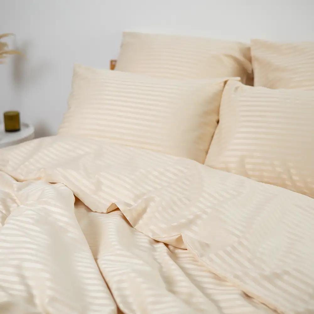 Постельное белье ТЕП "СТРАЙП САТИН" Champagne, евро - Фото 4