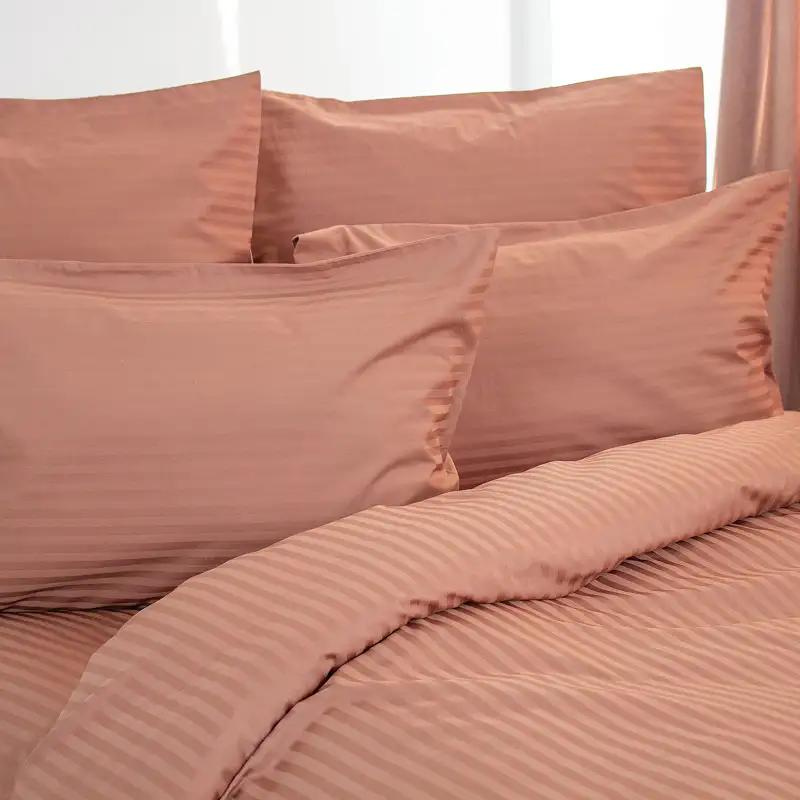 Постельное белье ТЕП "СТРАЙП САТИН" Macchiato, евро - Фото 3