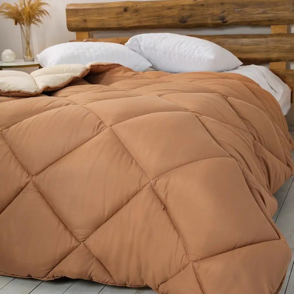 Quilt FRIENDLY "ALASKA" Beige combined, 200x220 - Photo 3