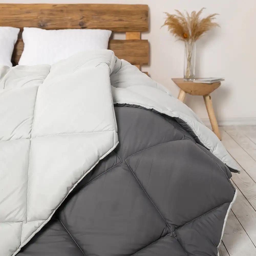 Одеяло FRIENDLY "ALASKA" Серое комбинированное, 150x205 - Фото 2