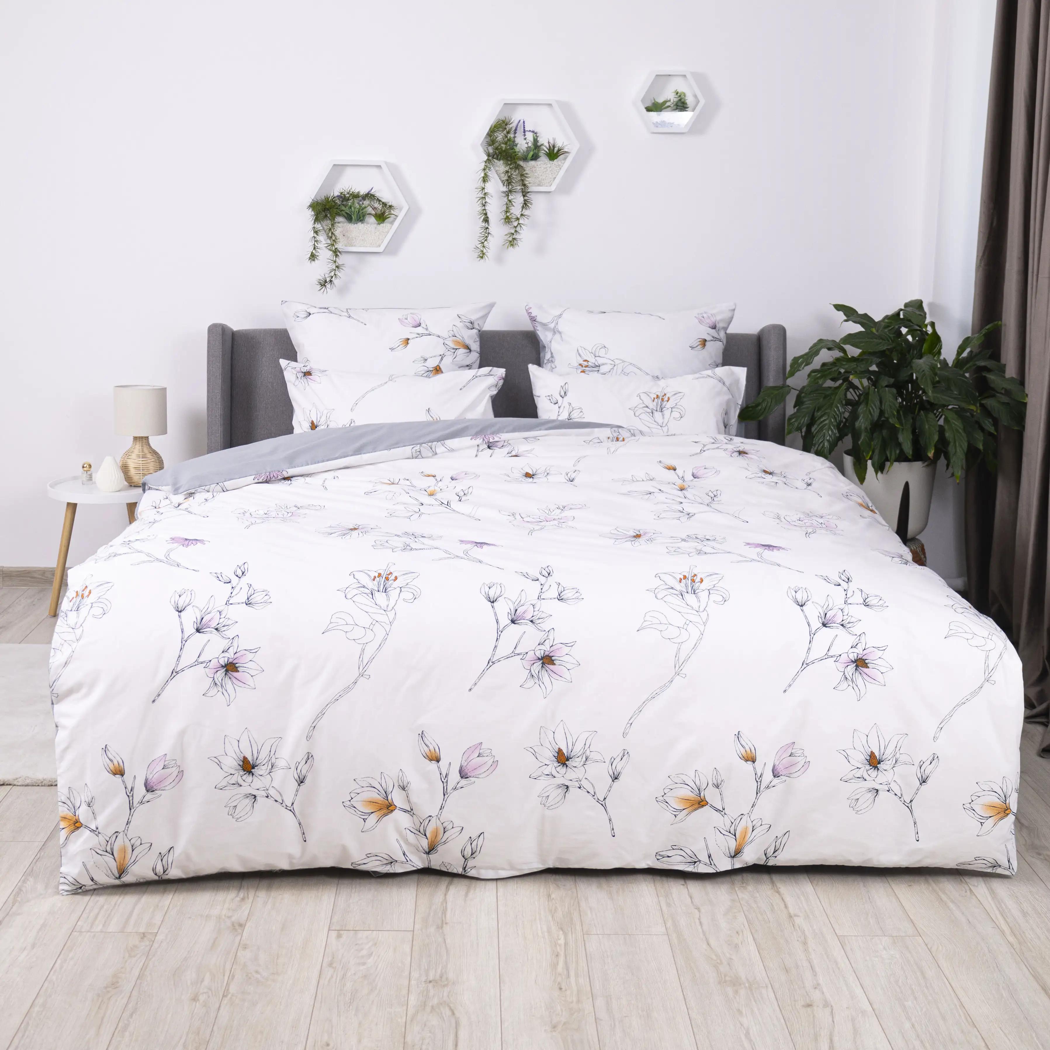 Bedding Set "TEP" Bile tsvitinnya, 70x70, family - Photo 2