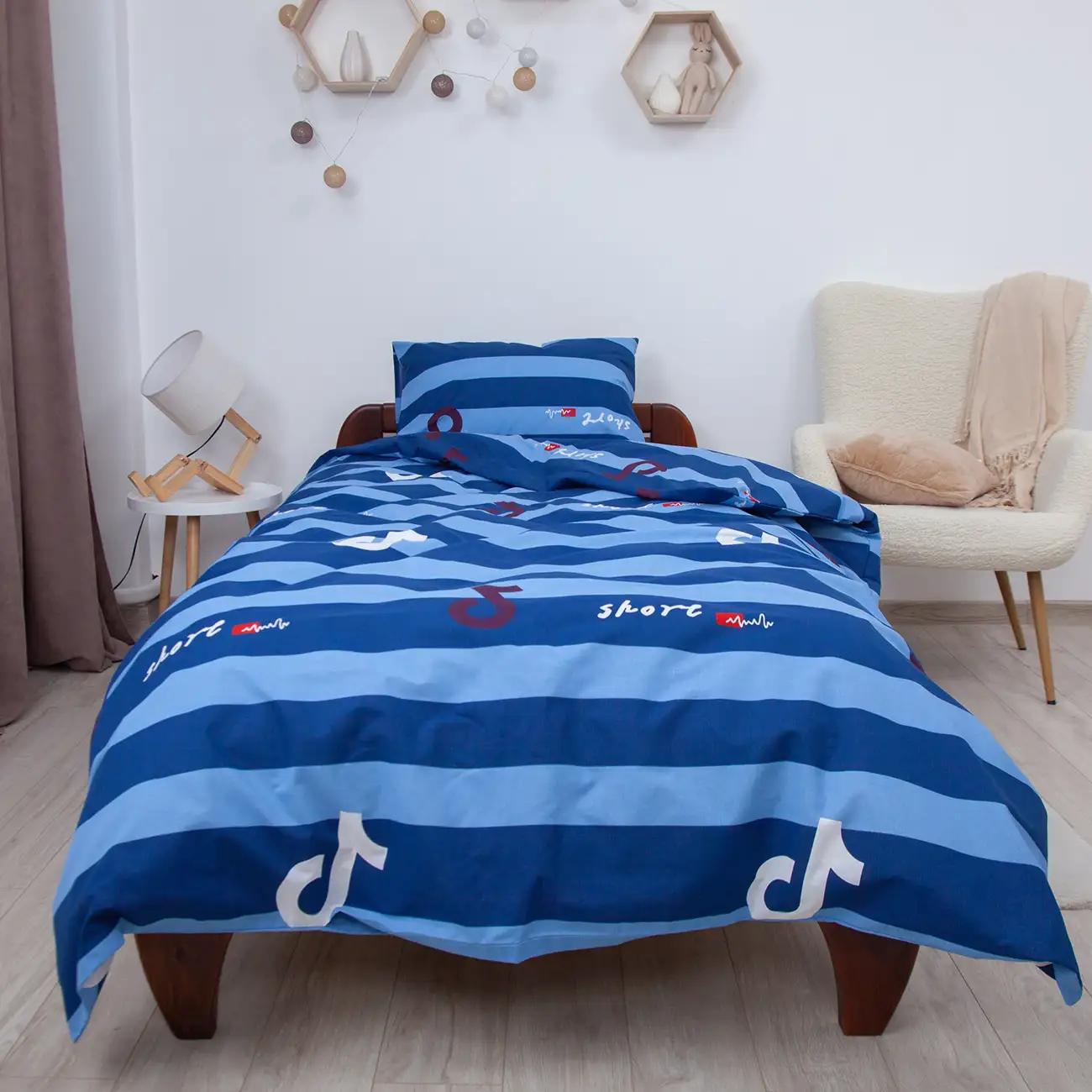 Постельное белье ТЕП "Soft dreams" Тренди (синий), 50x70, подростковая - Фото 3