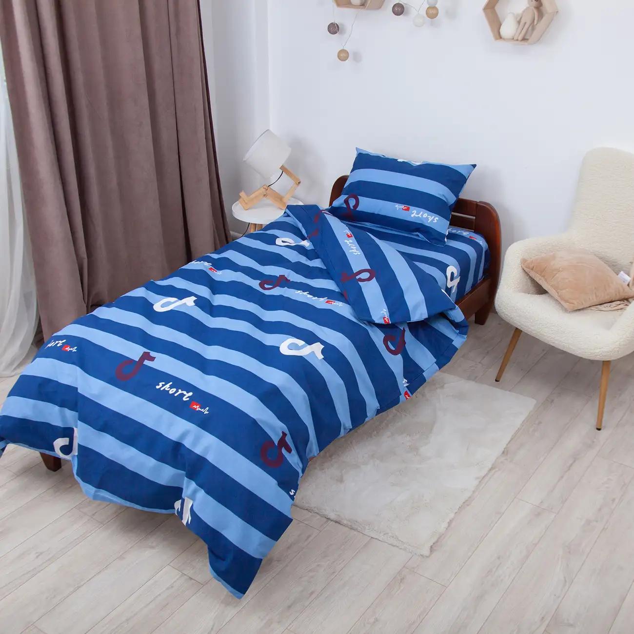 Постельное белье ТЕП "Soft dreams" Тренди (синий), 50x70, подростковая - Фото 4