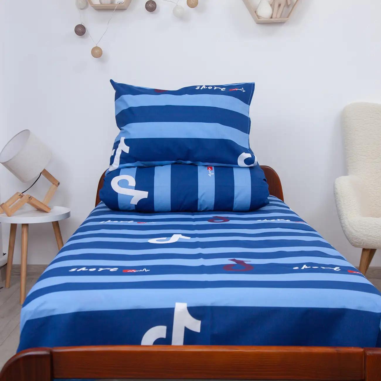 Постельное белье ТЕП "Soft dreams" Тренди (синий), 50x70, подростковая - Фото 7