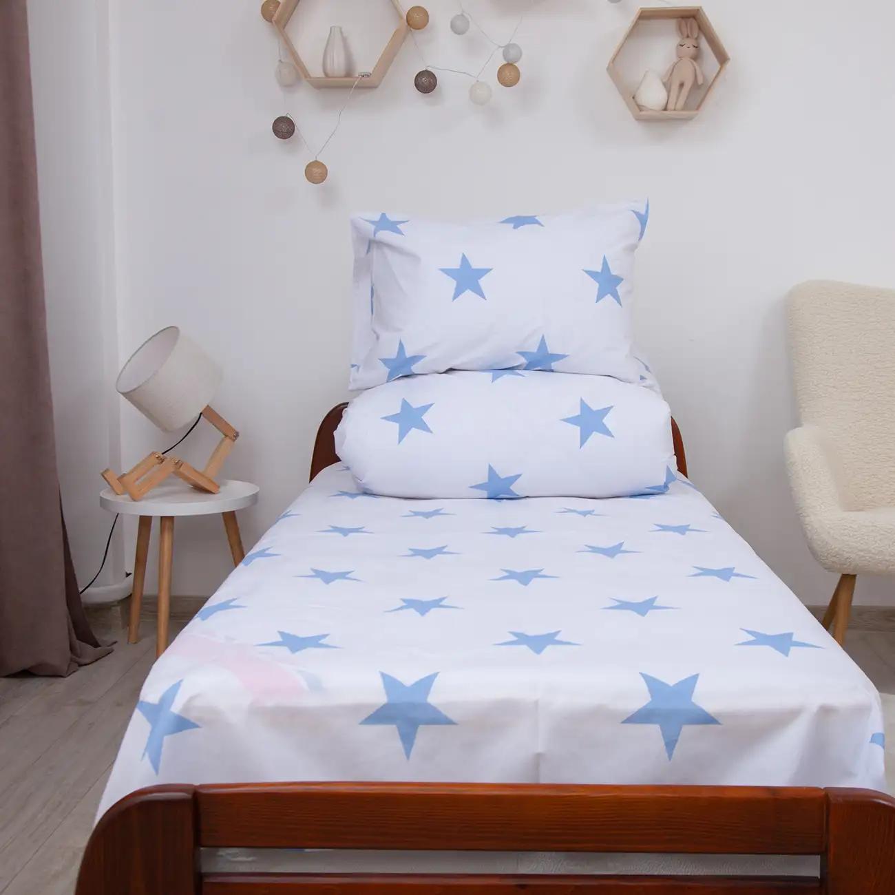 Постільна білизна ТЕП "Soft dreams" Зірки (блакитний), 50x70, підліткова - Фото 7