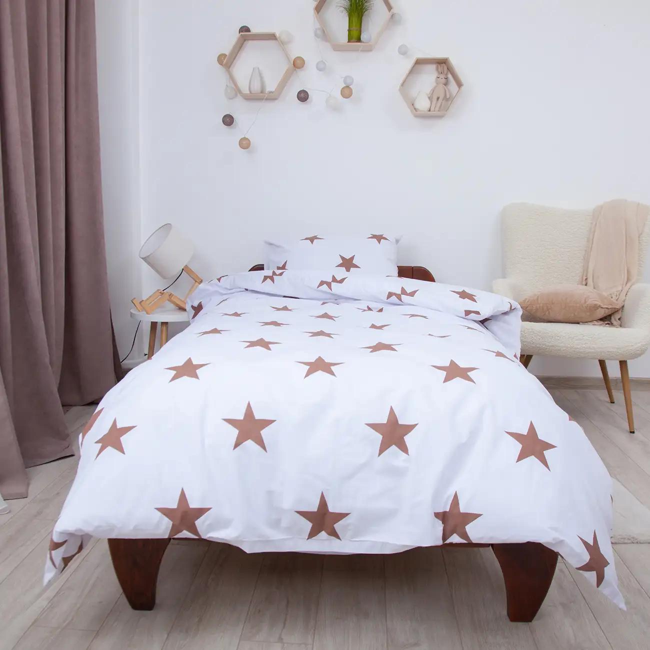 Постільна білизна ТЕП "Soft dreams" Зірки (какао), 50x70, підліткова - Фото 3