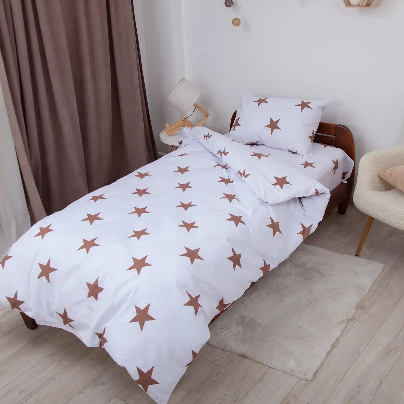 Постільна білизна ТЕП "Soft dreams" Зірки (какао), 50x70, підліткова - Фото 4