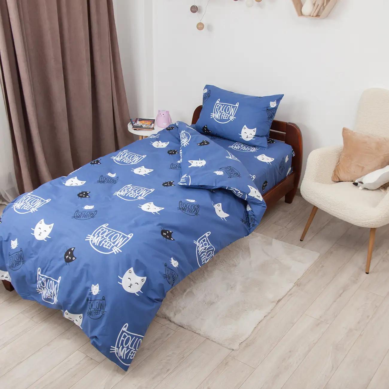 Bedding Set TEP "Soft dreams" Koshenyatka (Blue), 50x70, teenage - Photo 4