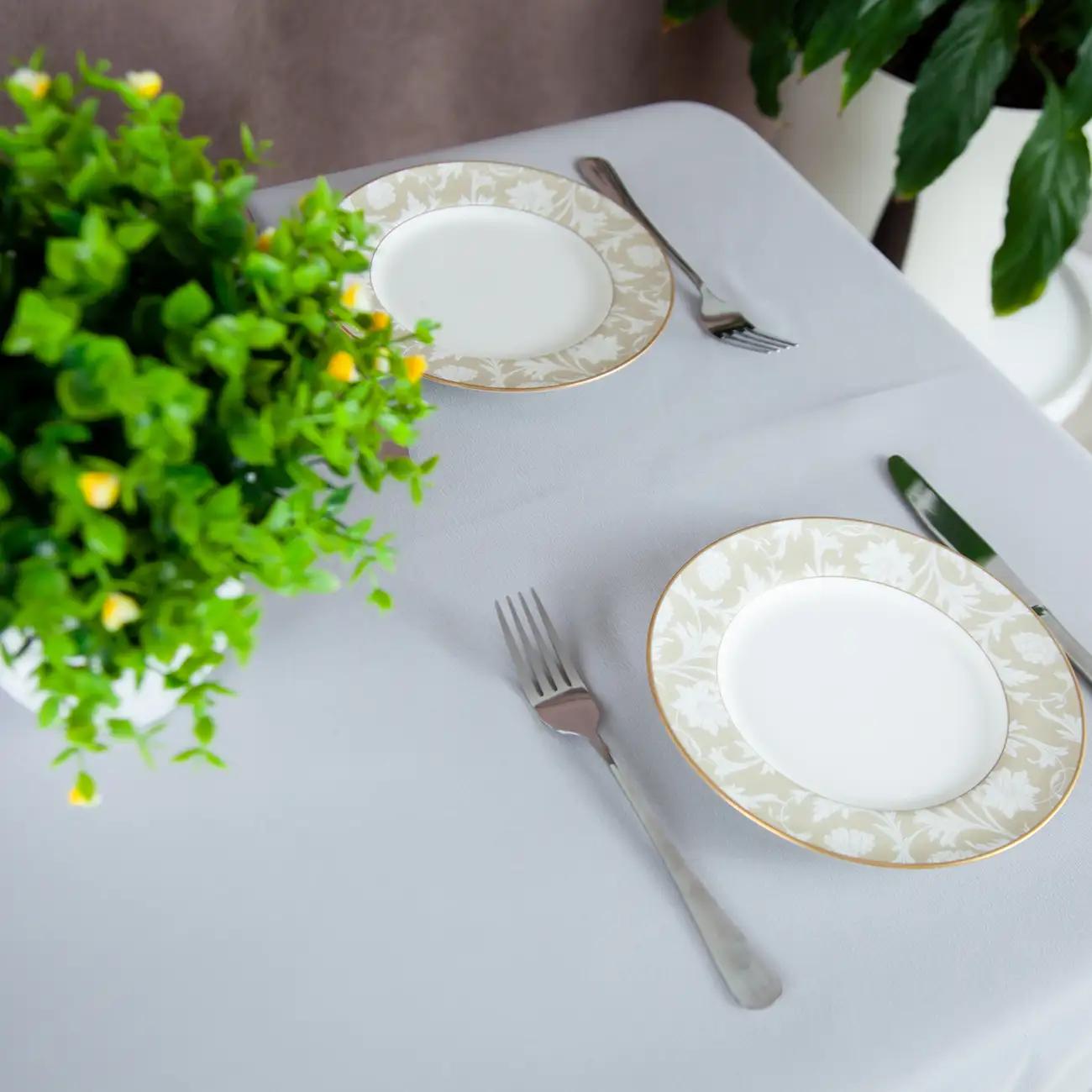 Скатерть "Aquastop" водоотталкивающая Light Gray, 120x150 - Фото 3