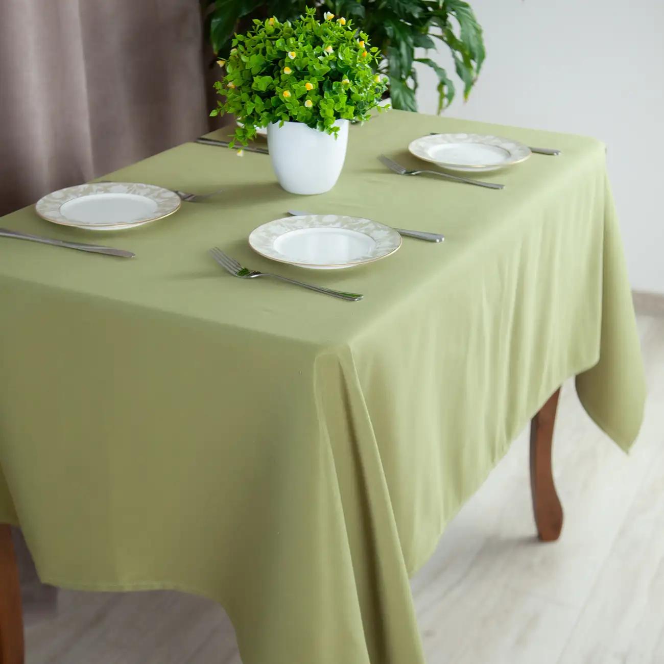 Tablecloth "Aquastop" water repellent Olive, 150x150 - Photo 6