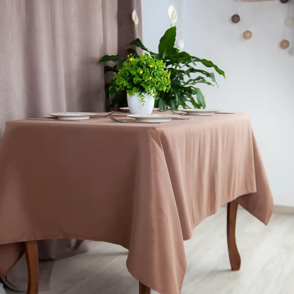 Tablecloth "Aquastop" water repellent Brownie, 140x180 - Photo 3