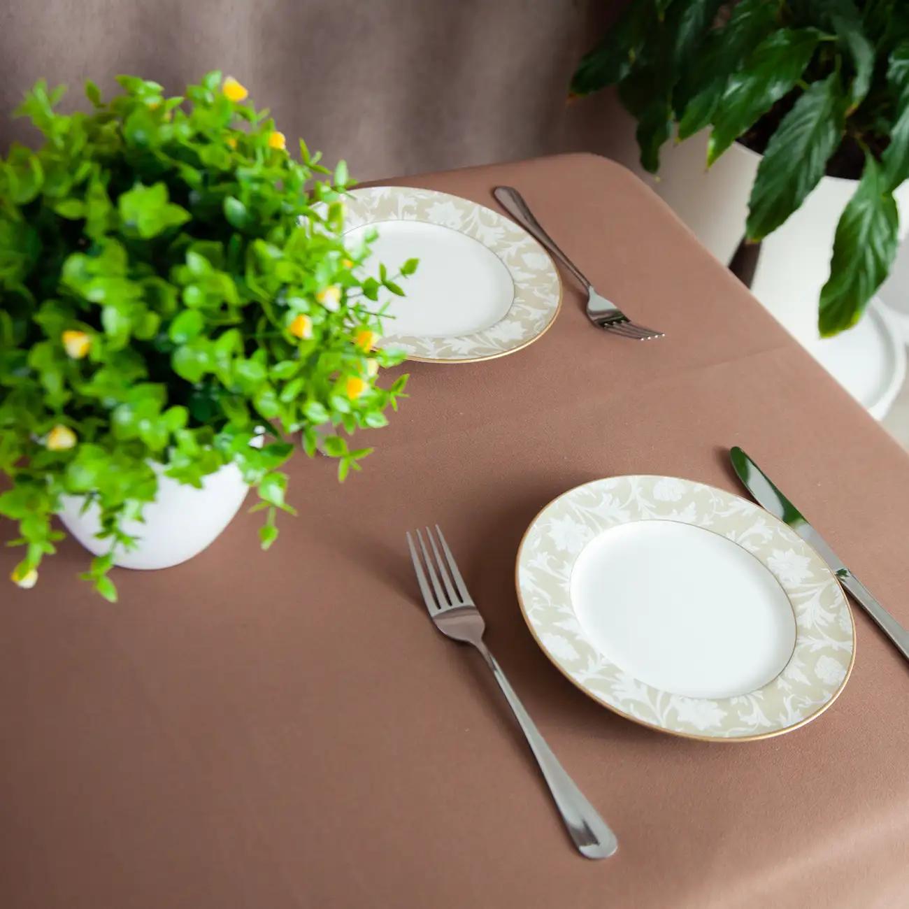 Tablecloth "Aquastop" water repellent Brownie, 140x180 - Photo 4