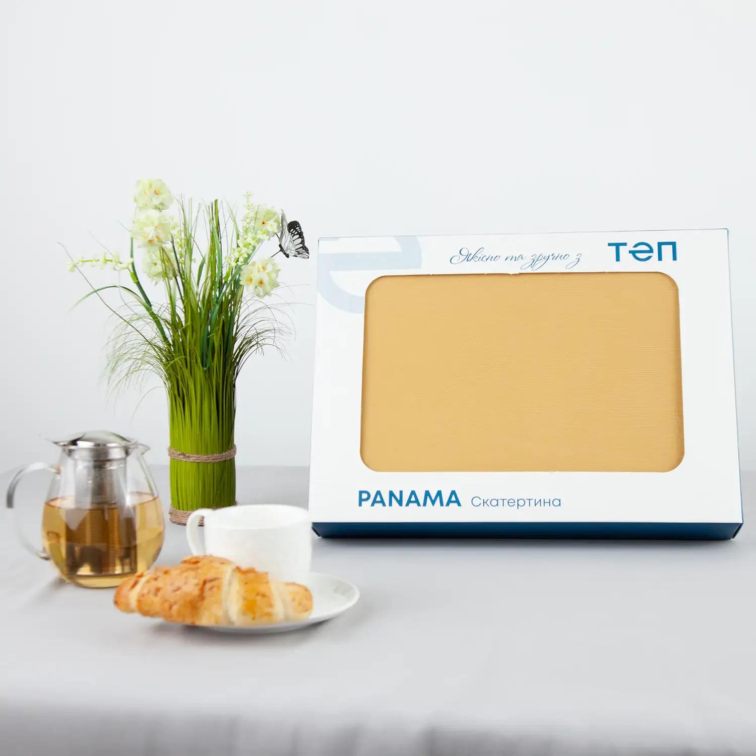 Скатертина "Panama" водовідштовхуюча Sand, 160x200 - Фото 2