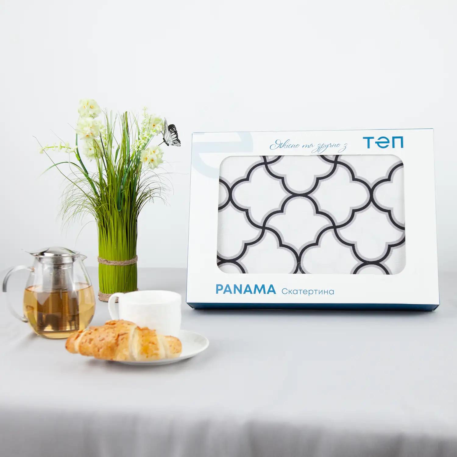 Скатертина "Panama" водовідштовхуюча White Puzzle, 160x200 - Фото 4