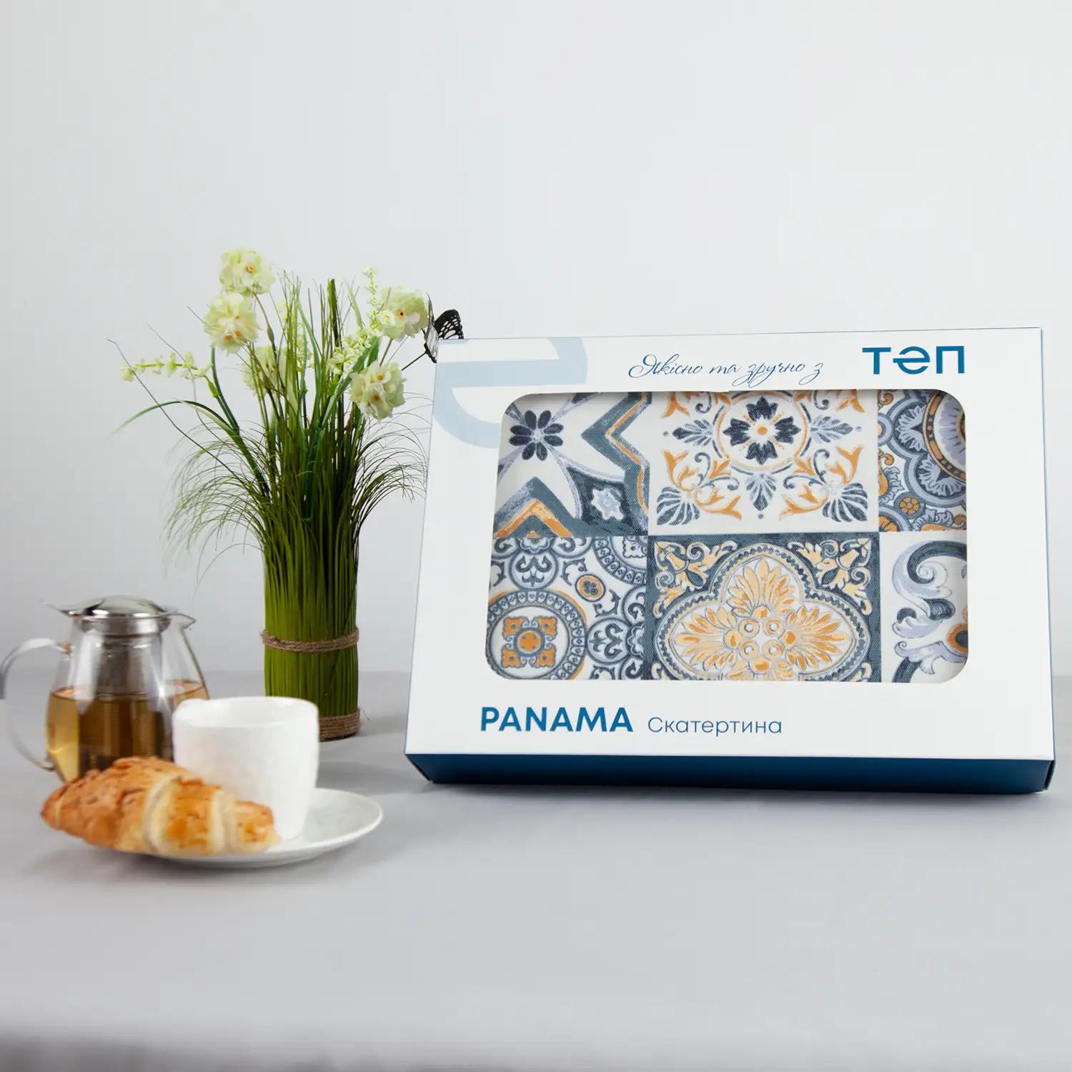 Скатертина "Panama" водовідштовхуюча Blue Provence, 160x200 - Фото 2