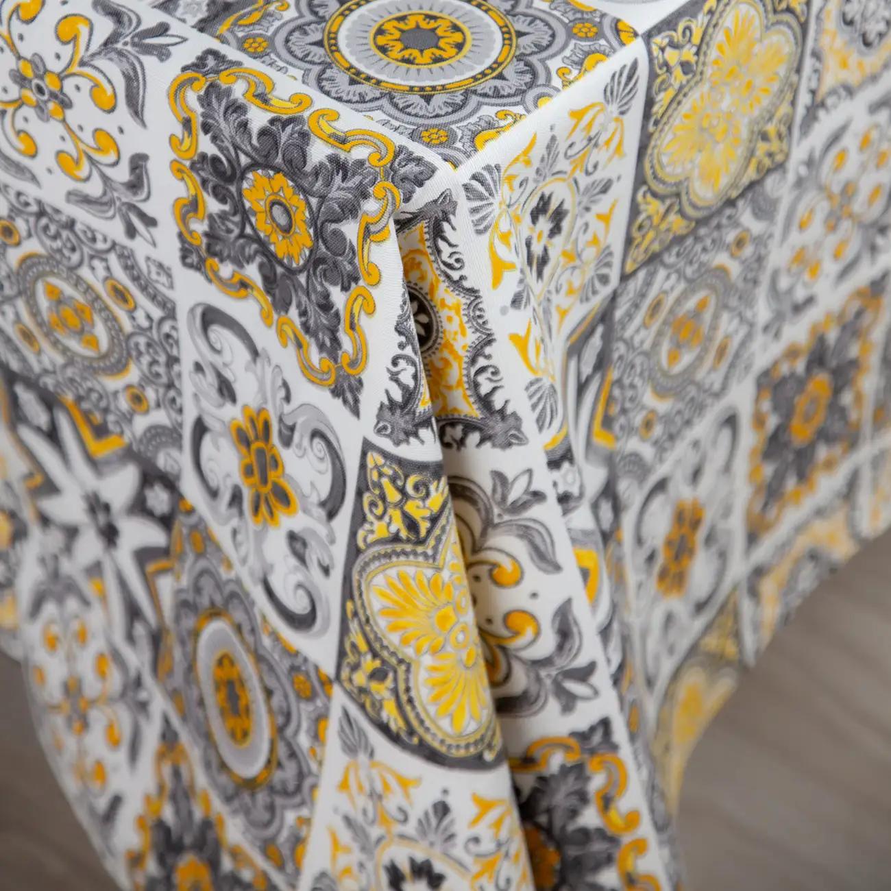 Tablecloth "Panama" water repellent Gray provence