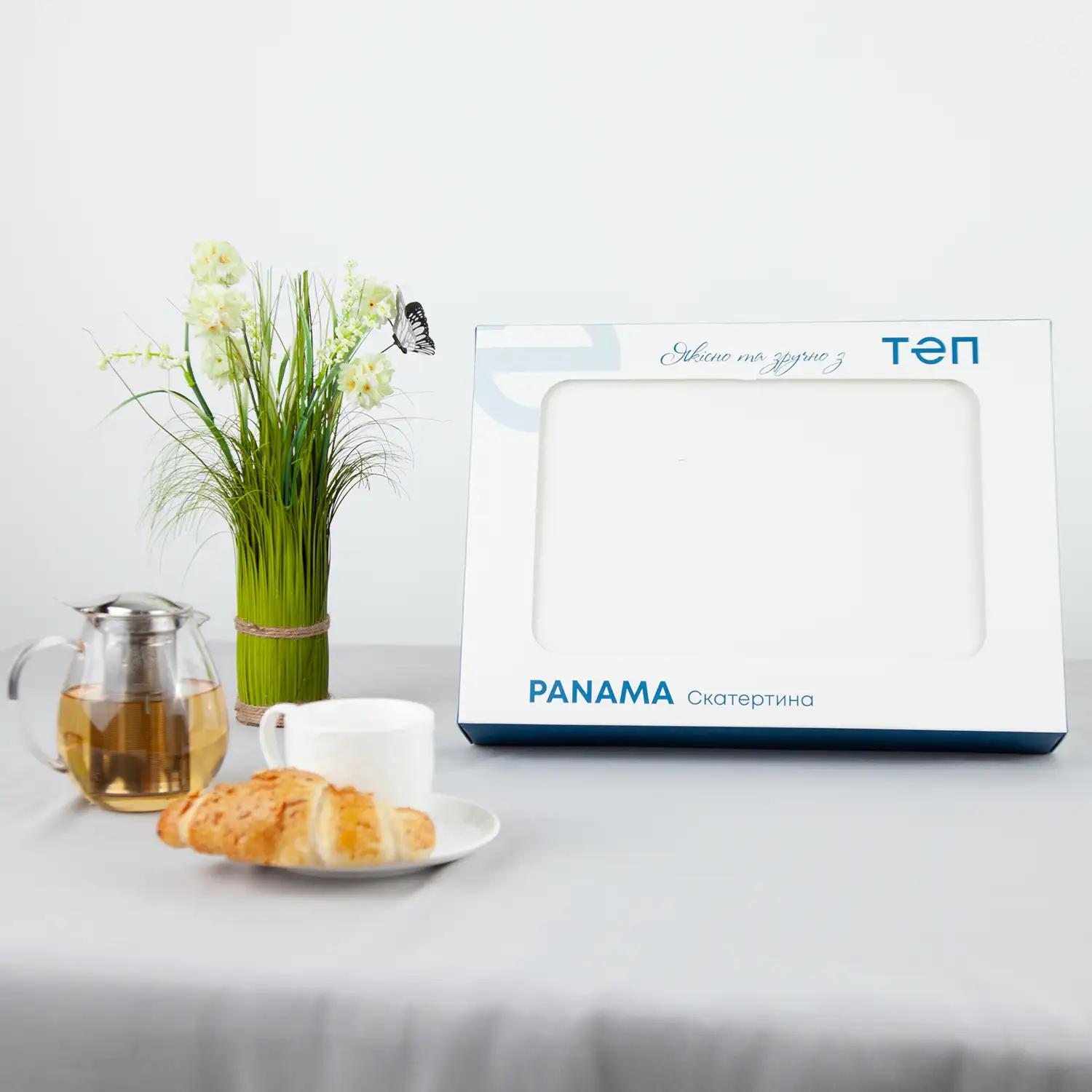 Скатертина "Panama" водовідштовхуюча White, 160x200 - Фото 2