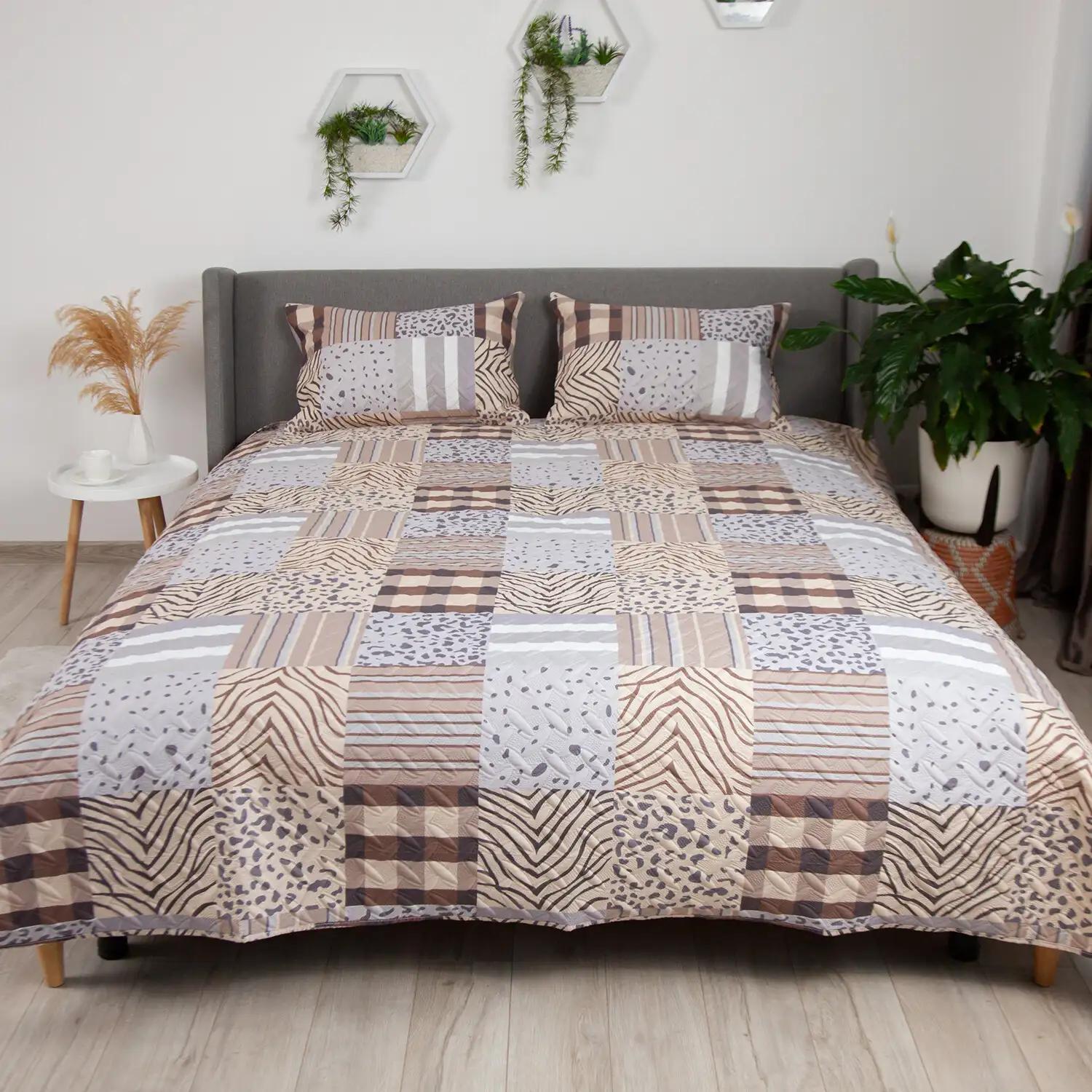 Покрывало ТЕП "PROVENCE" 2 наволочки 50*70 см Сафари, 150x210 - Фото 4