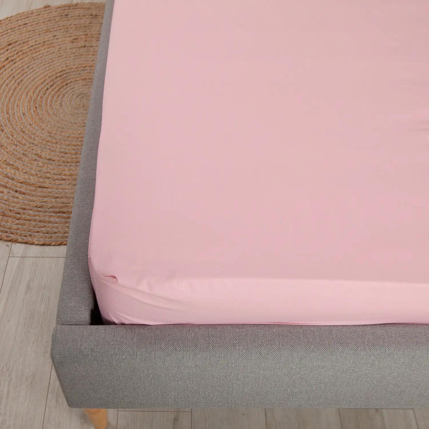 Простирадло "НАТХНЕННЯ" з резинкою Рожеве, 140x200 - Фото 4