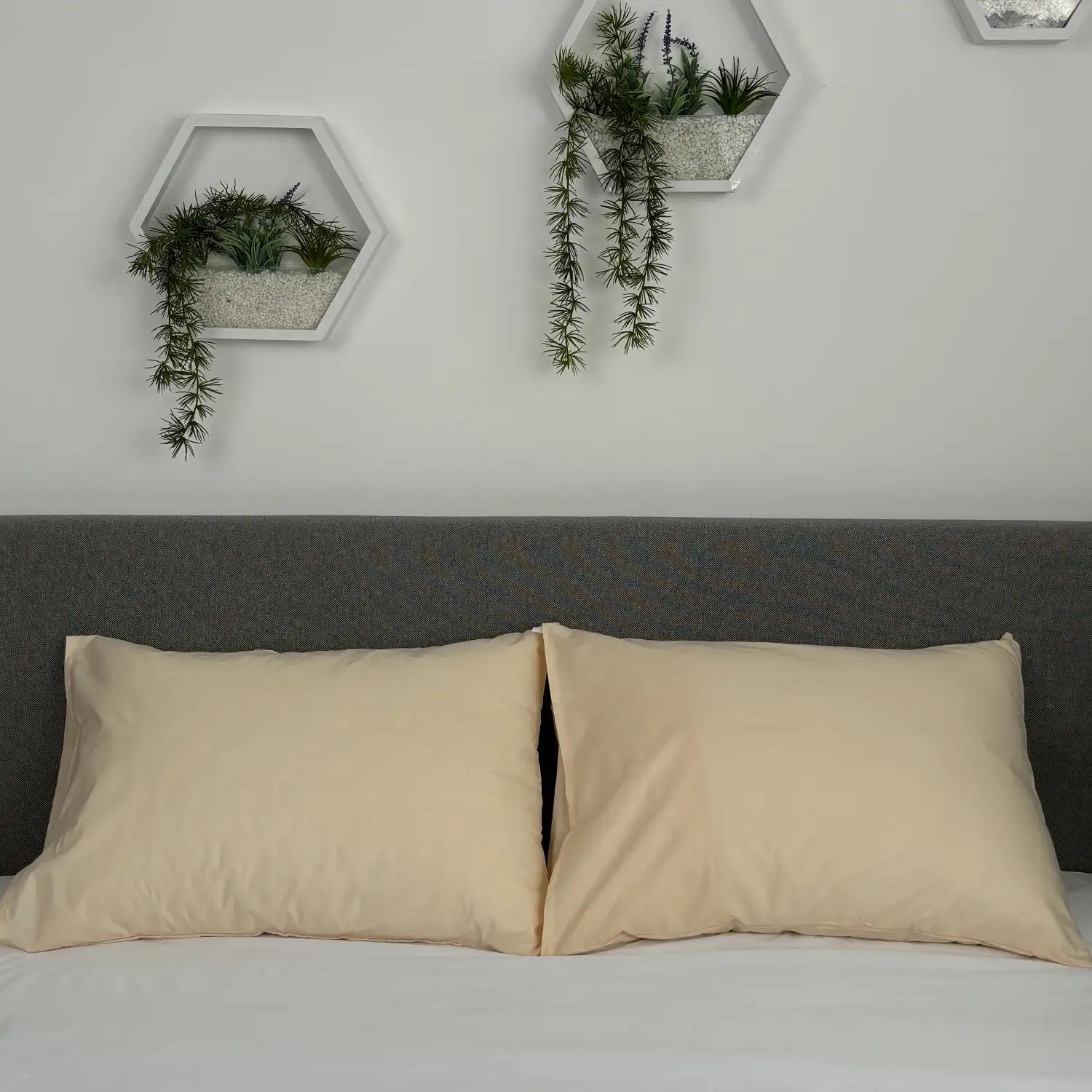 Комплект наволочек ТЕП скрутка Кремовый, 50x70 - Фото 2