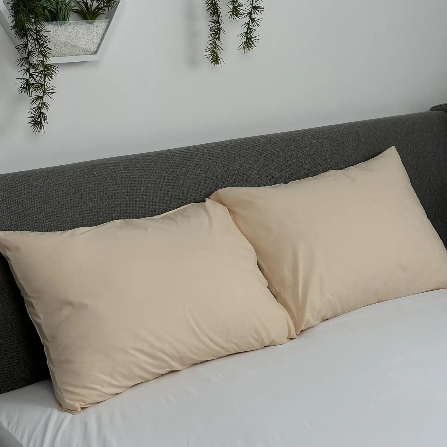 Комплект наволочек ТЕП скрутка Кремовый, 50x70 - Фото 3