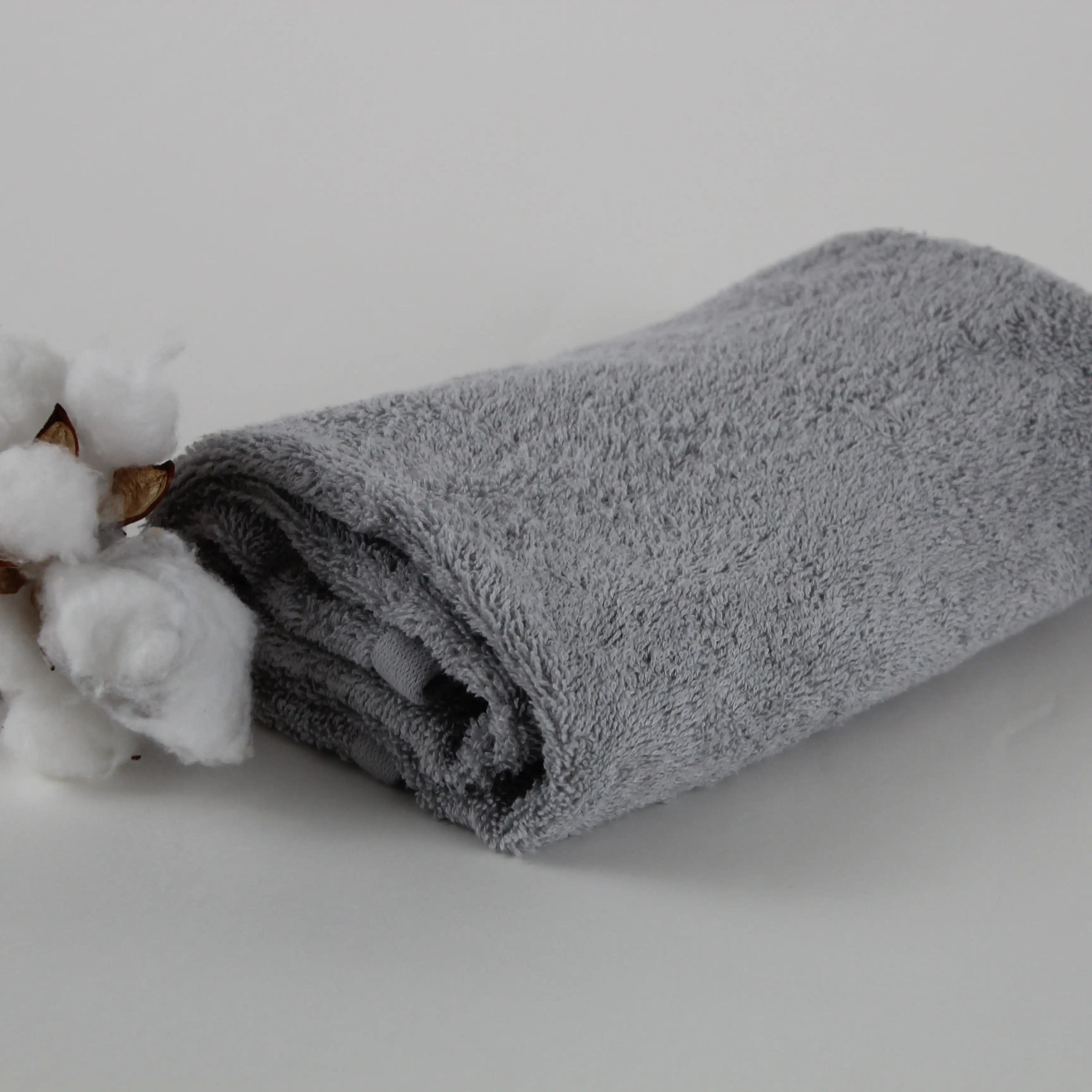 Полотенце "Aurora" (450 г/м2) Light grey, 50x90 - Фото 4