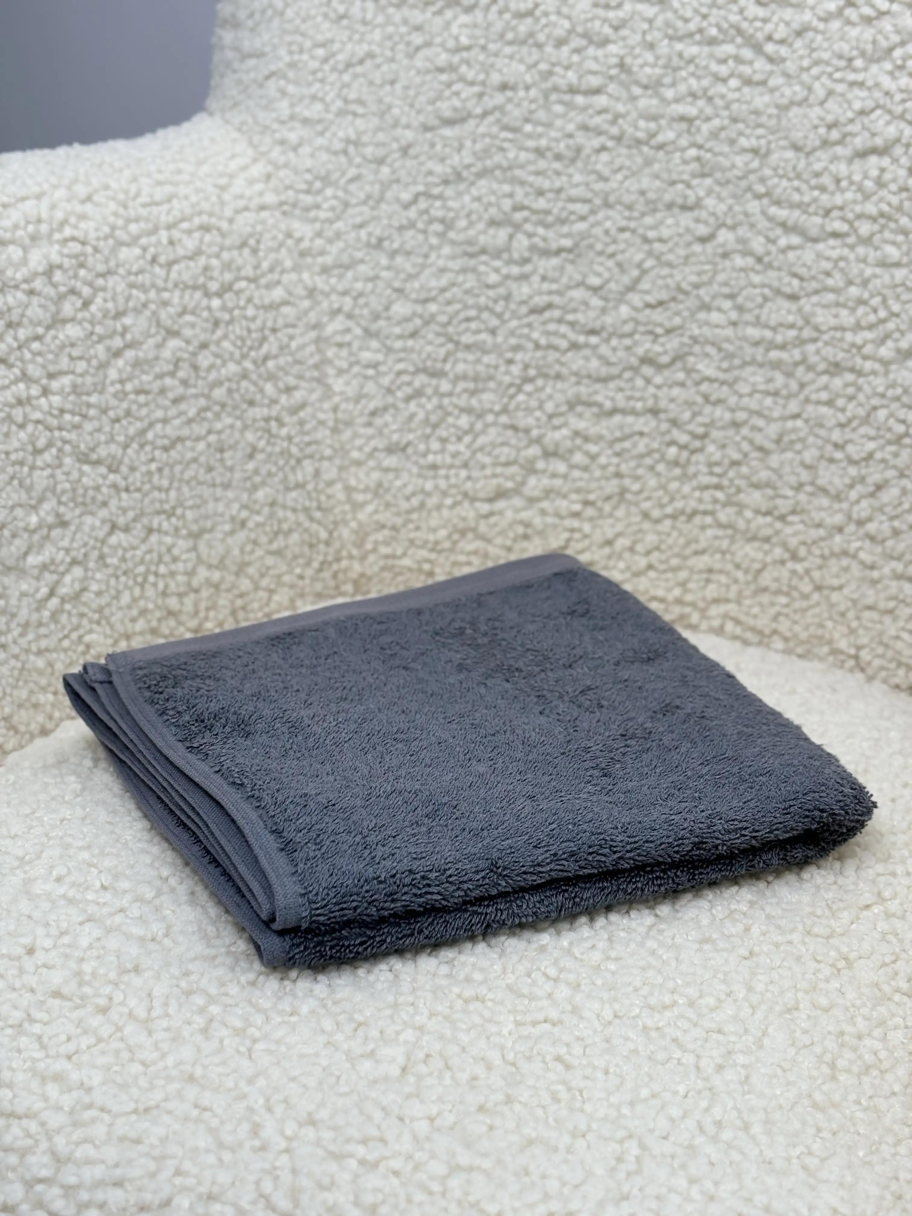 Рушник "Aurora" (450 г/м2) Dark grey, 70x140 - Фото 2