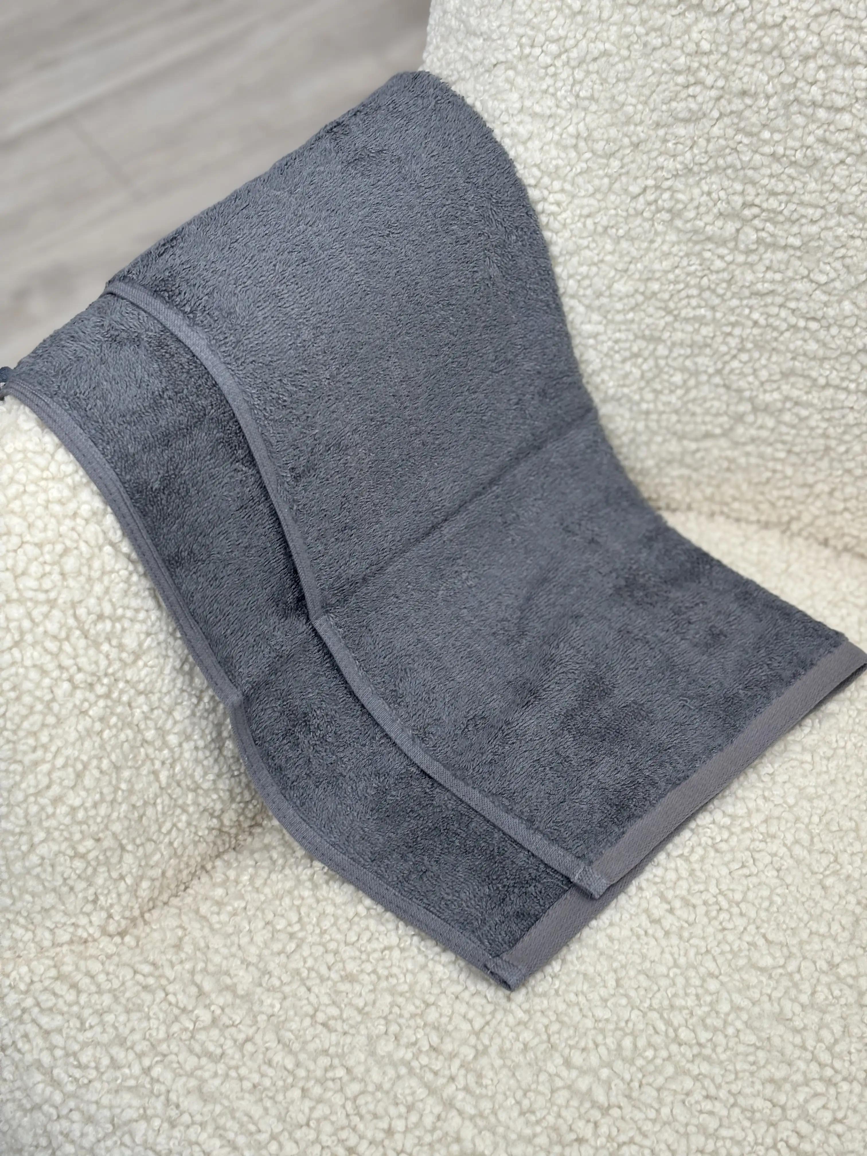 Рушник "Aurora" (450 г/м2) Dark grey, 70x140 - Фото 3