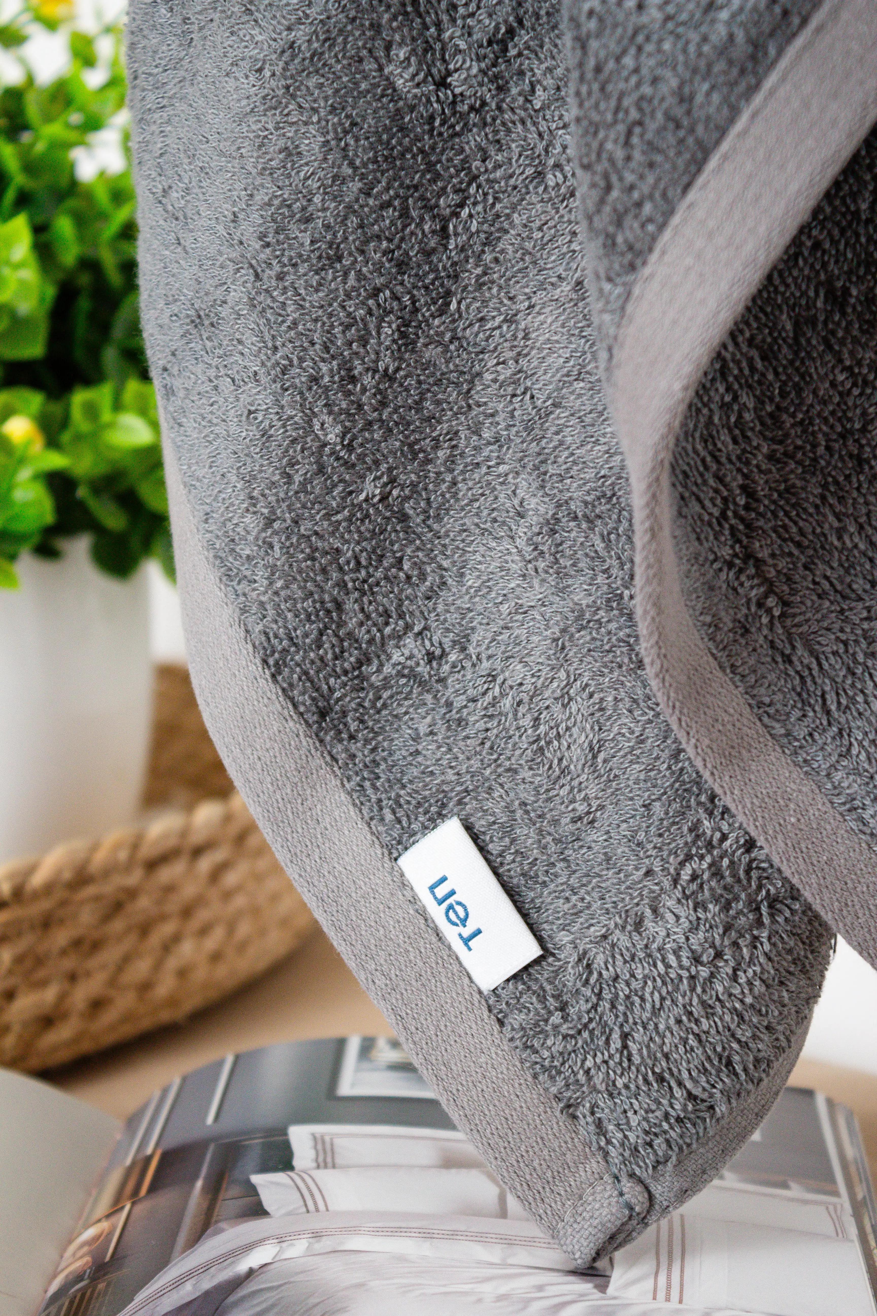 Рушник "Aurora" (450 г/м2) Dark grey, 70x140 - Фото 7