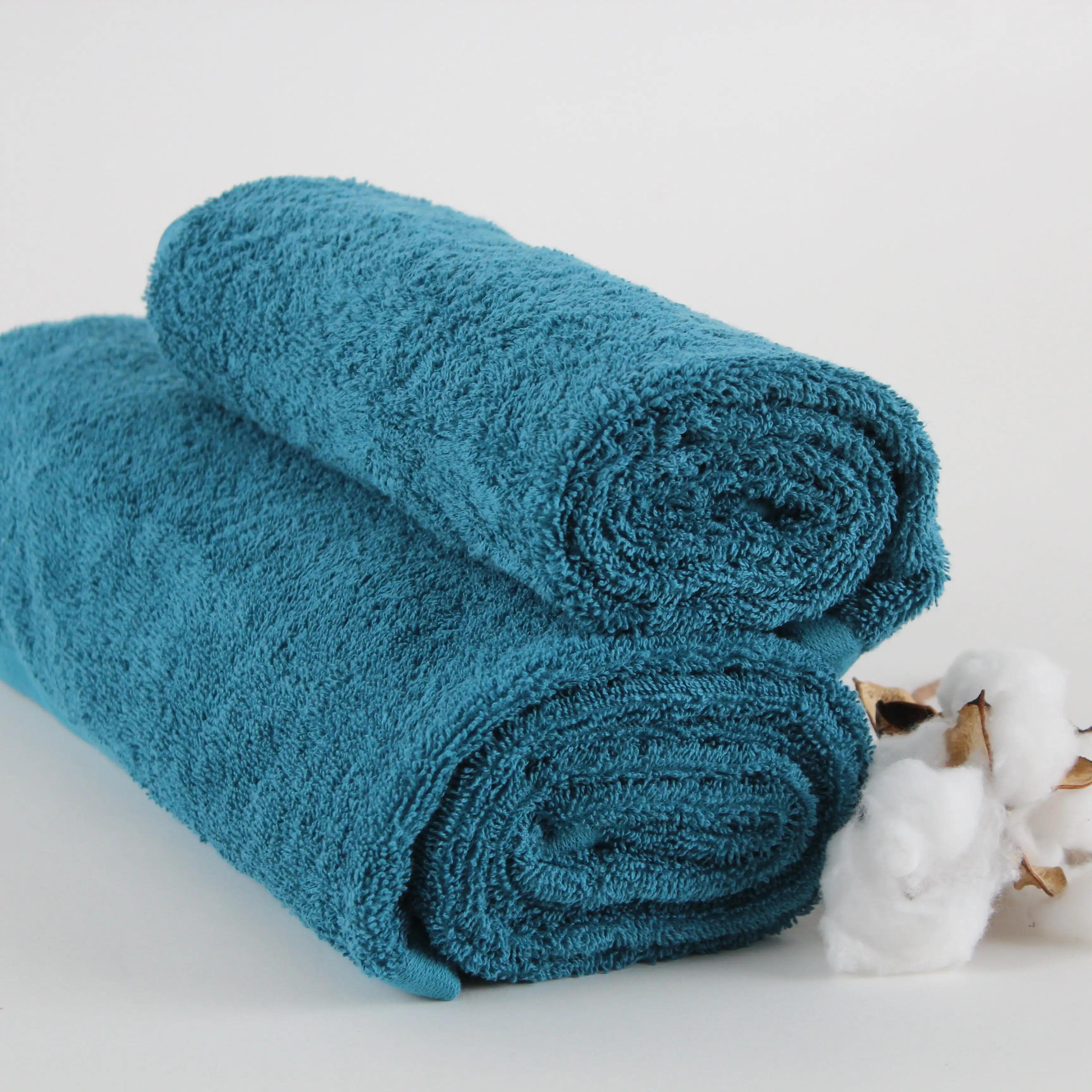 Полотенце "Aurora" (450 г/м2) Aqua, 70x140 - Фото 4