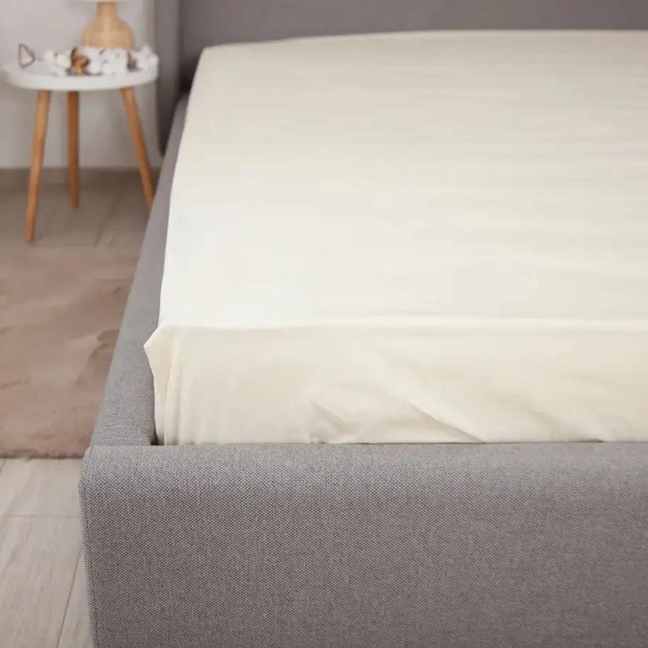 Sheet "NATHNENNYA" with an elastic band Milky, 120x200 - Photo 4