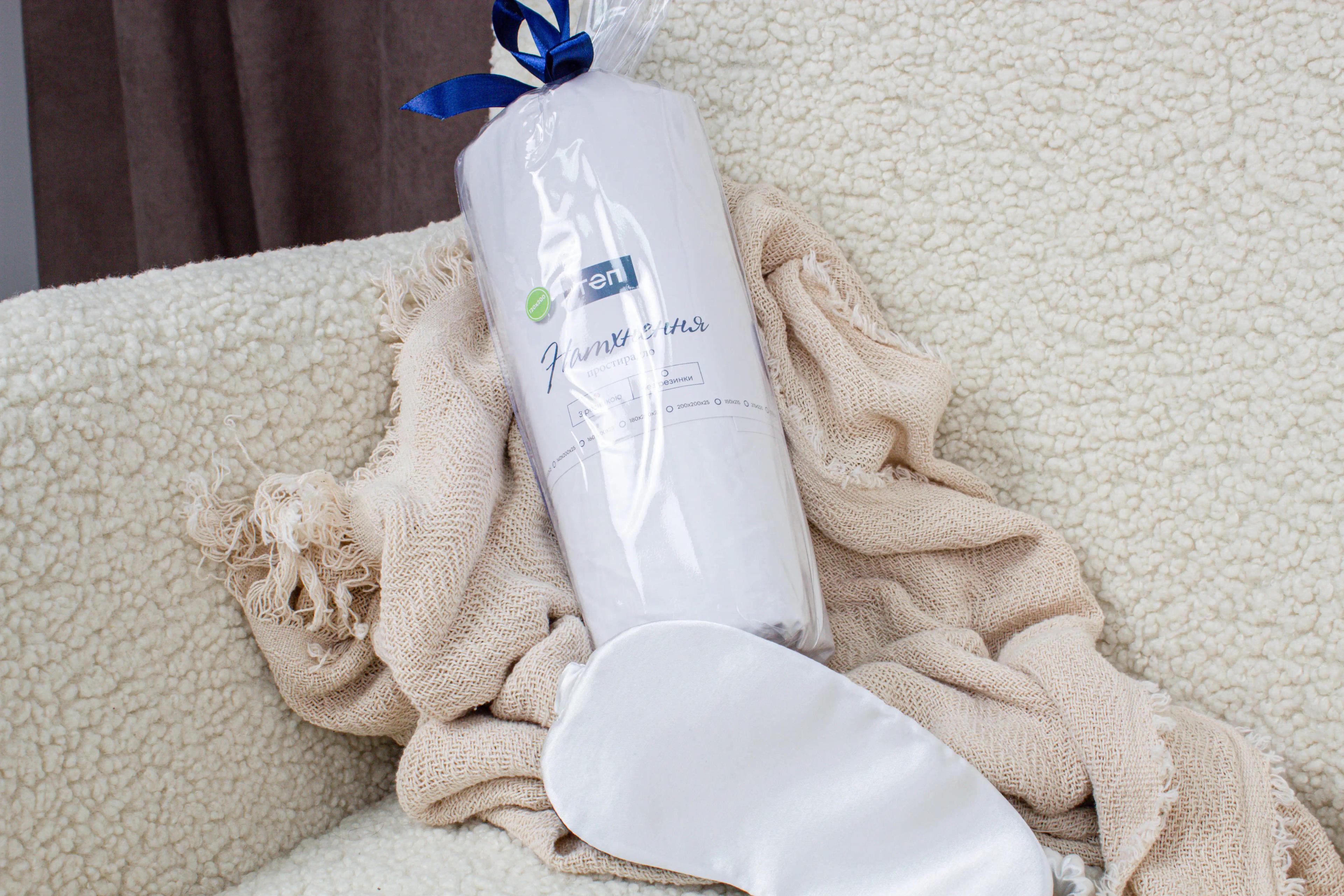 Простирадло "НАТХНЕННЯ" з резинкою Optical White