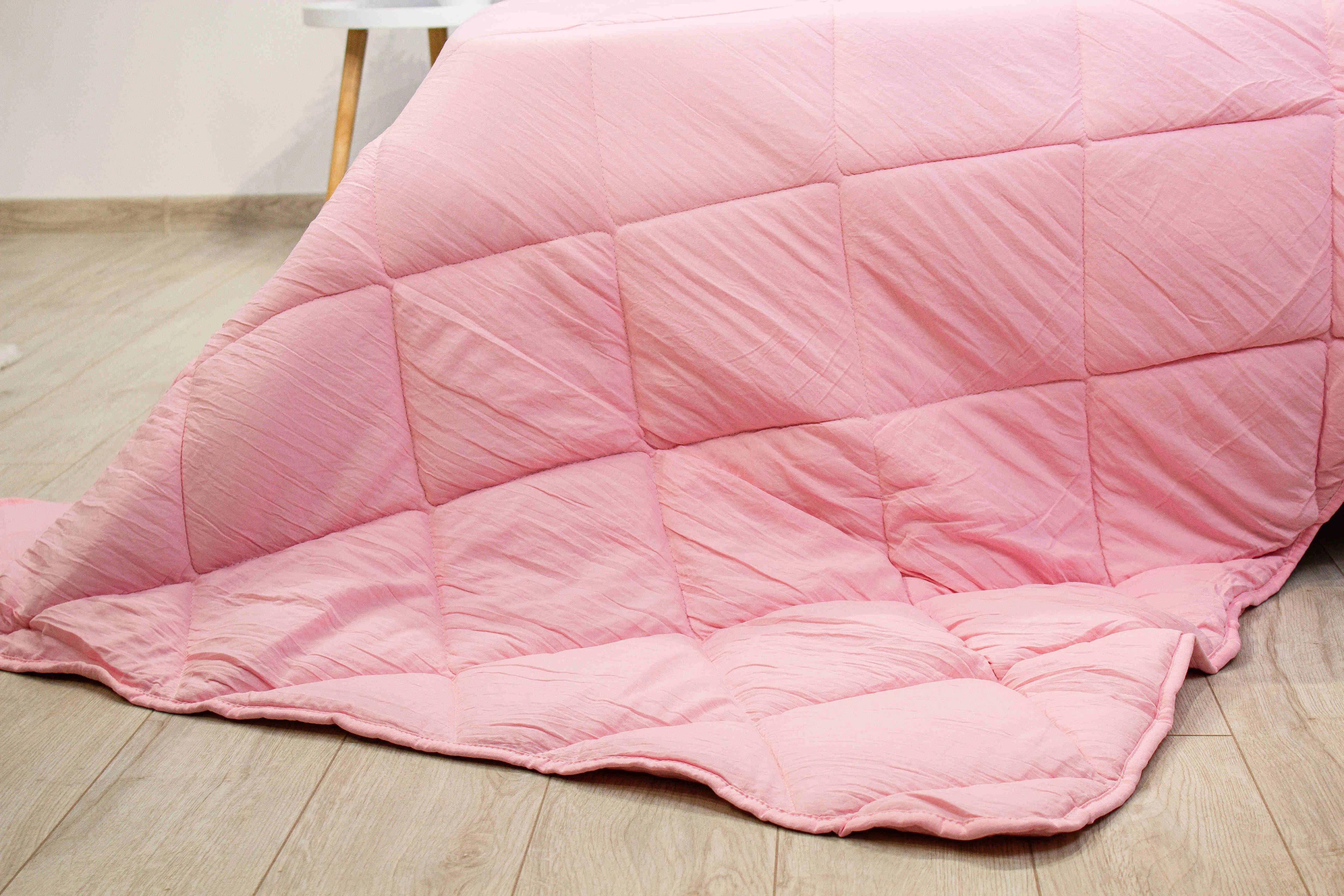 Одеяло "WASHED COTTON" Розовая пудра (в оттенках) , 140x200 - Фото 7