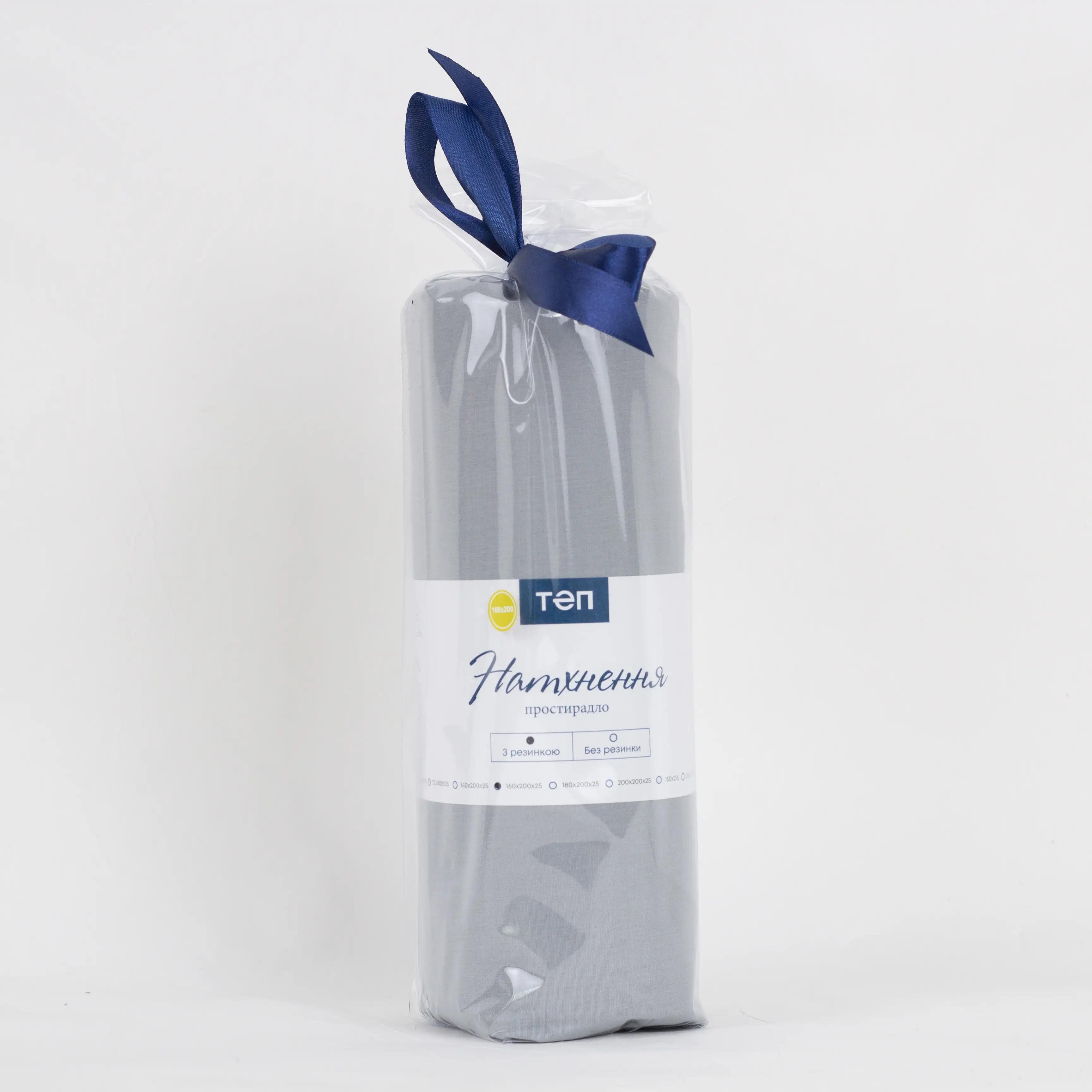 Простынь "ВДОХНОВЕНИЕ" с резинкой Серый, 90x200 - Фото 6