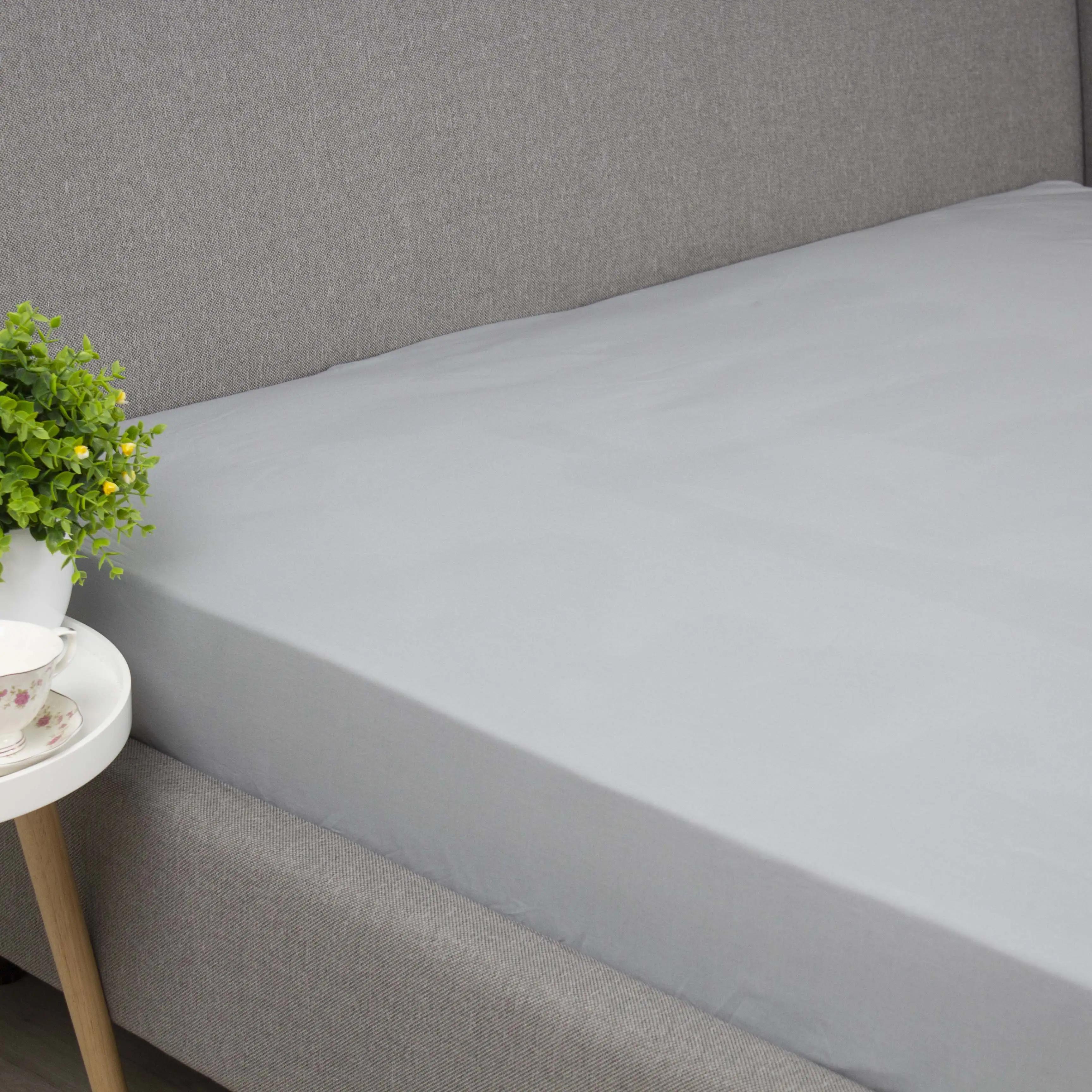 Простынь "ВДОХНОВЕНИЕ" с резинкой Серый, 90x200 - Фото 4