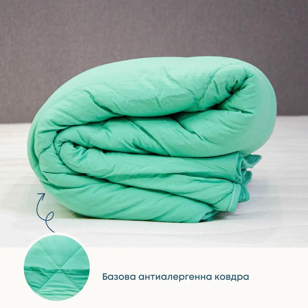 Ковдра "WASHED COTTON" зелений у відтінках