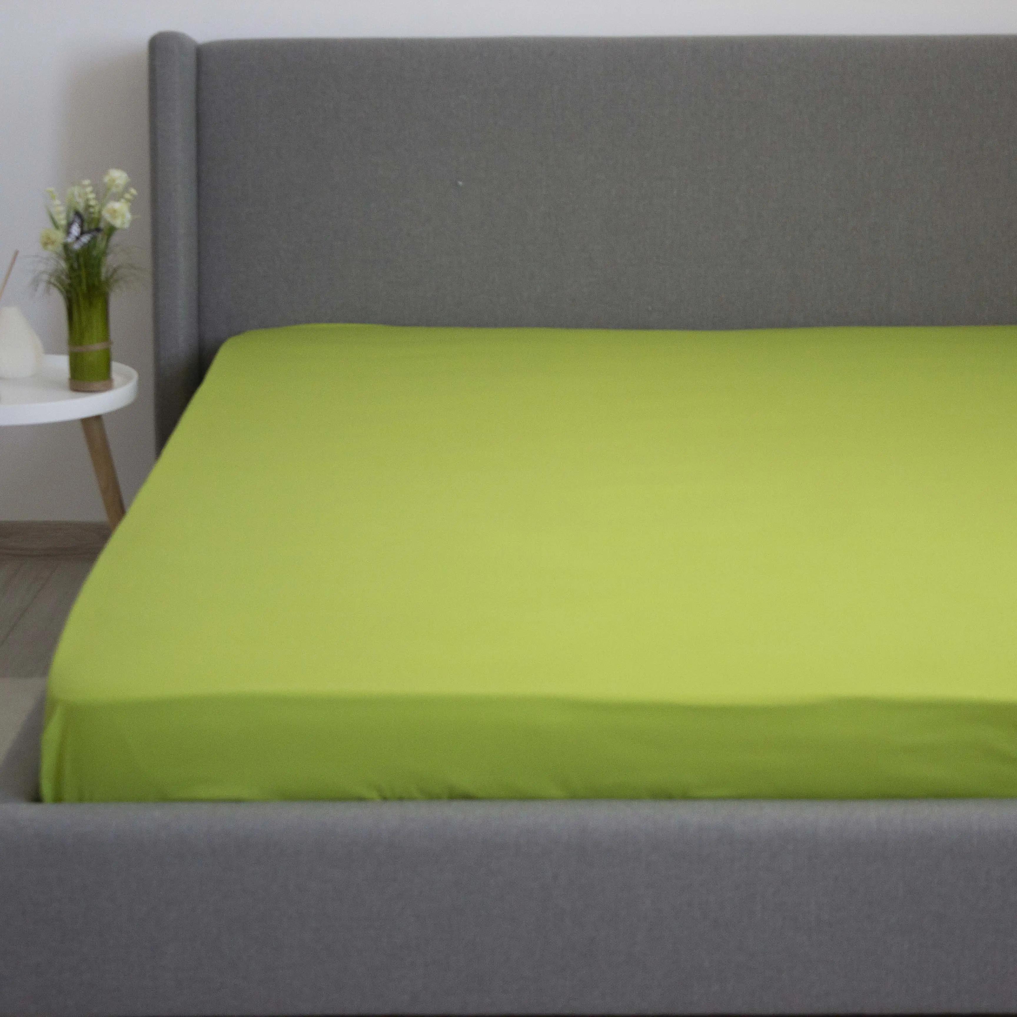 Простирадло "НАТХНЕННЯ" з резинкою Herbal Green, 120x200 - Фото 3