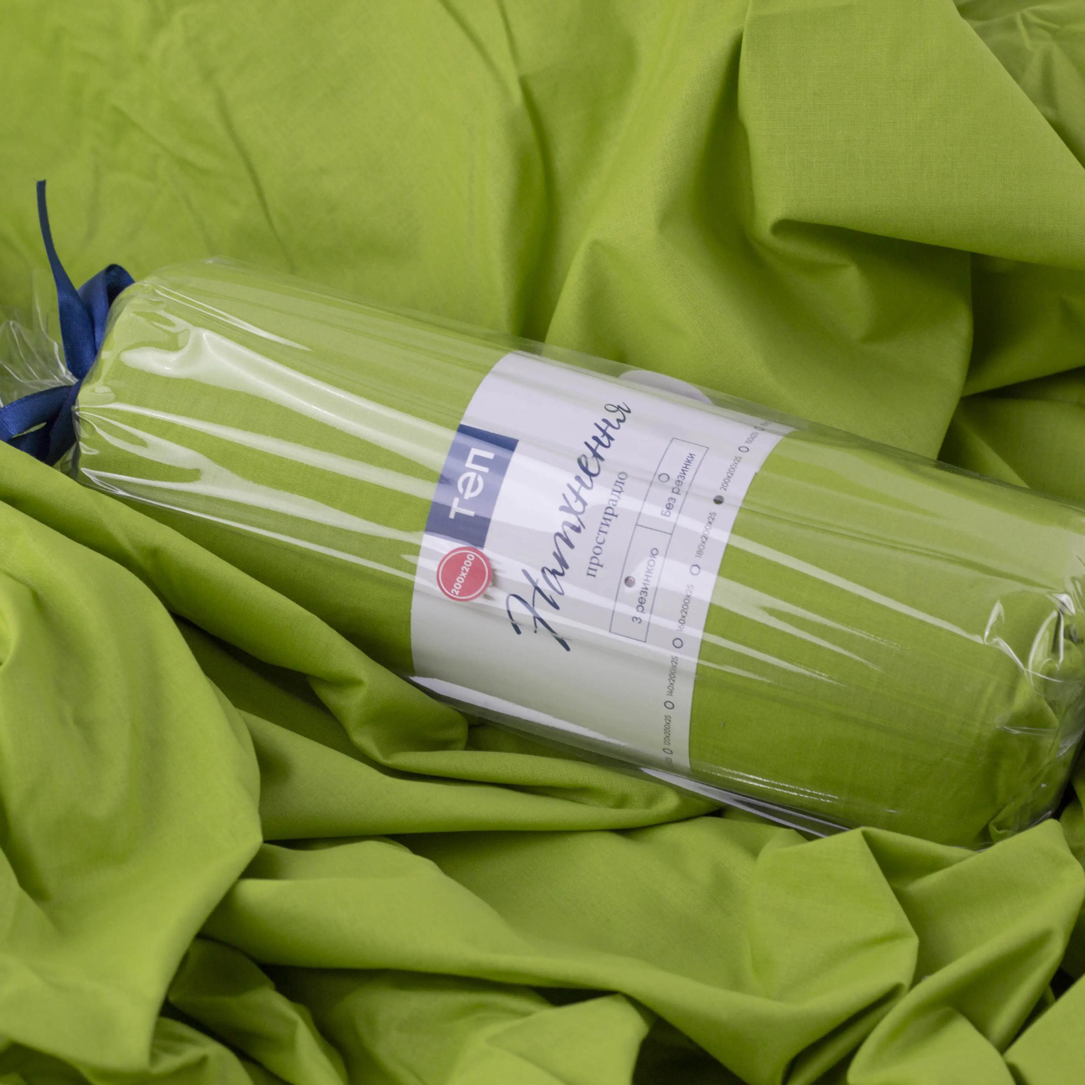 Простирадло "НАТХНЕННЯ" з резинкою Herbal Green, 120x200 - Фото 6