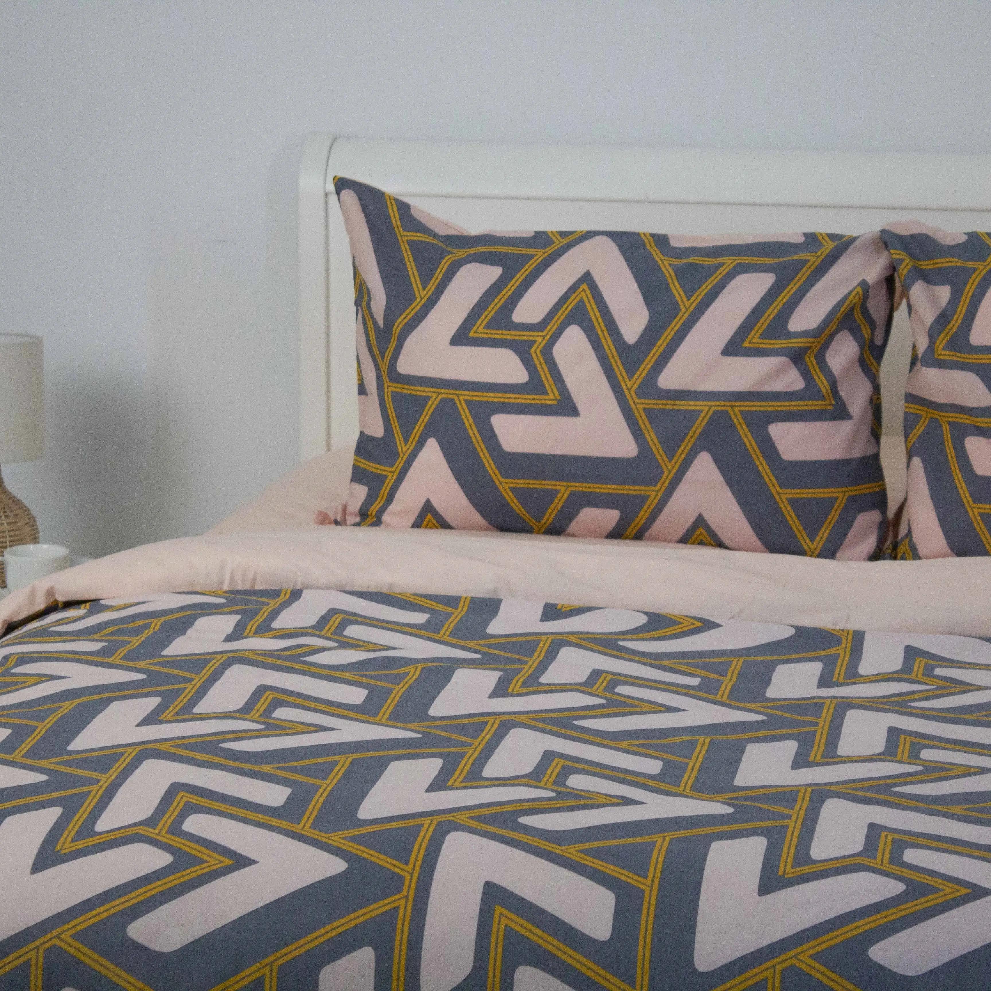 Bed Linen Set TEP "Happy Sleep" Abstract Triangles, one and a half - Photo 4