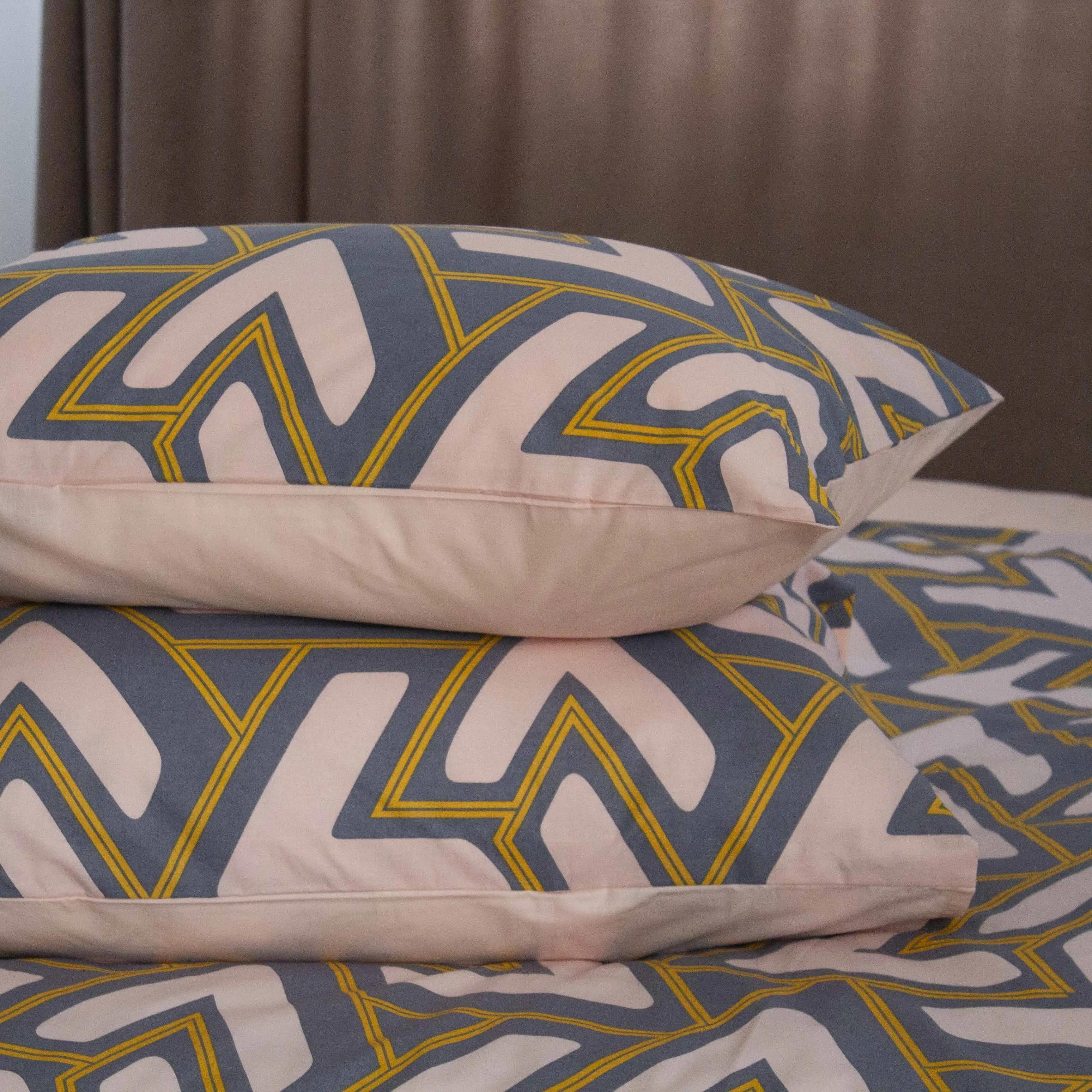 Bed Linen Set TEP "Happy Sleep" Abstract Triangles, one and a half - Photo 5